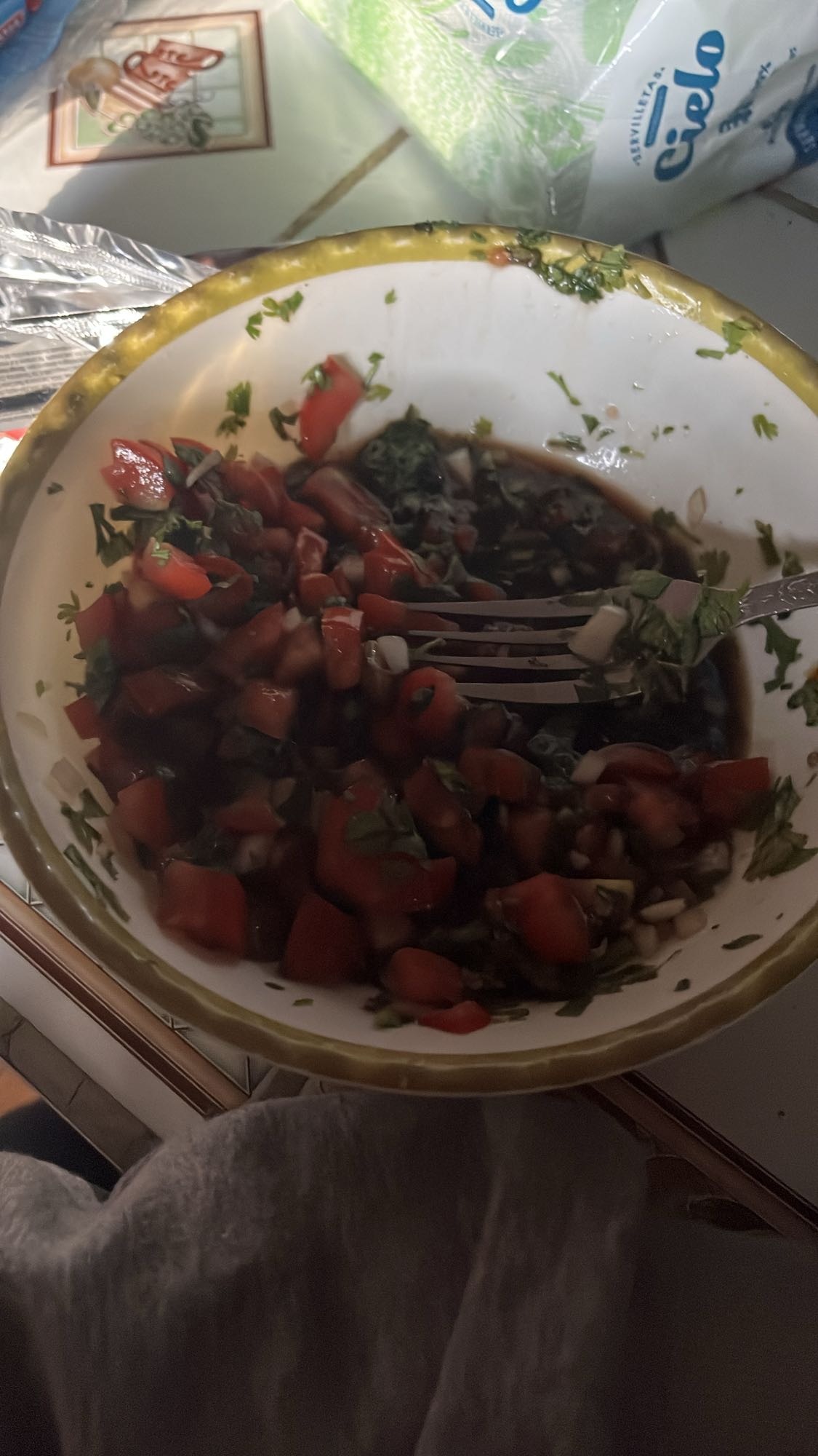 ensalada fresca de tomate
