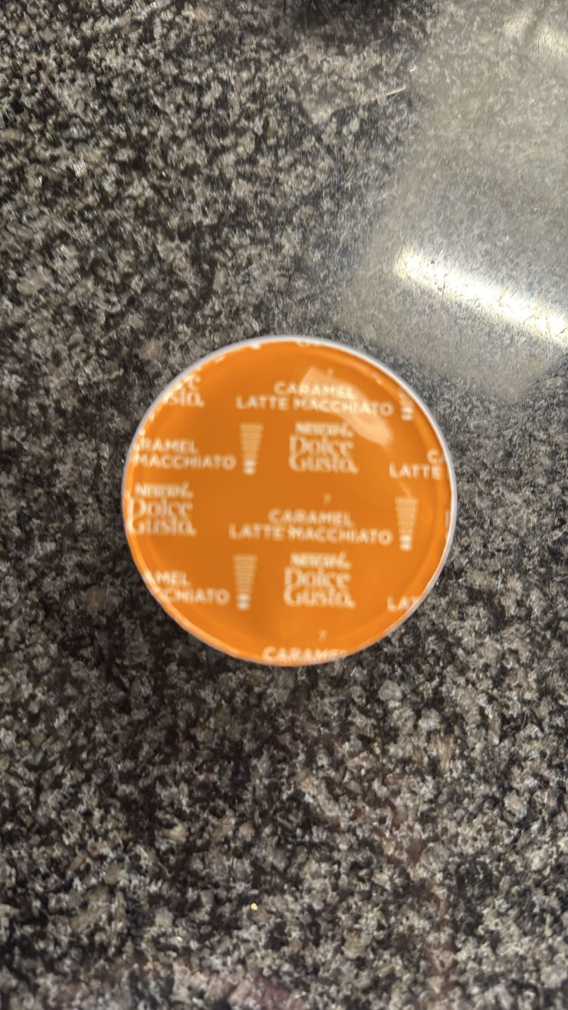 Caramel latte macchiato capsule