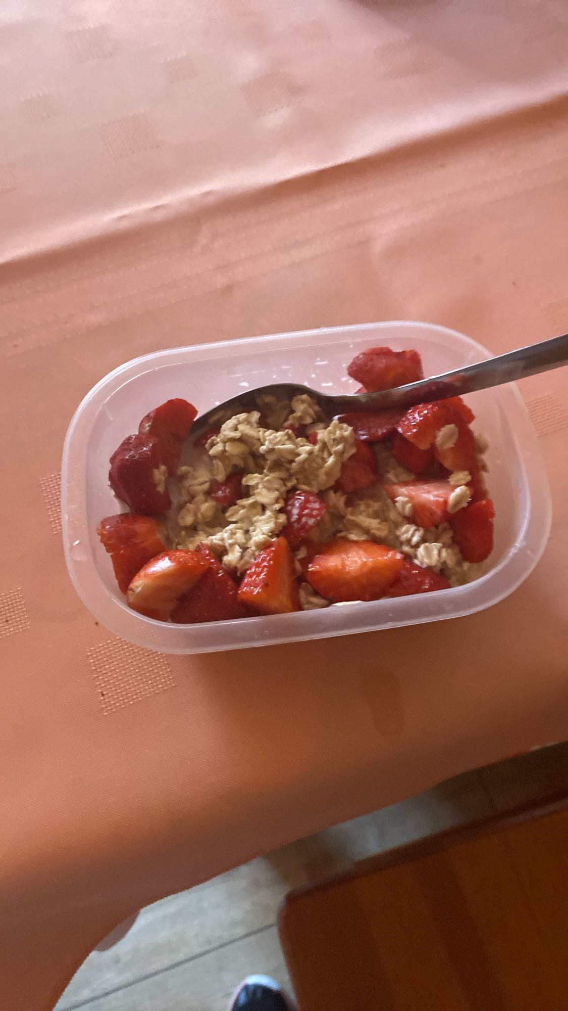 Owsianka z truskawkami