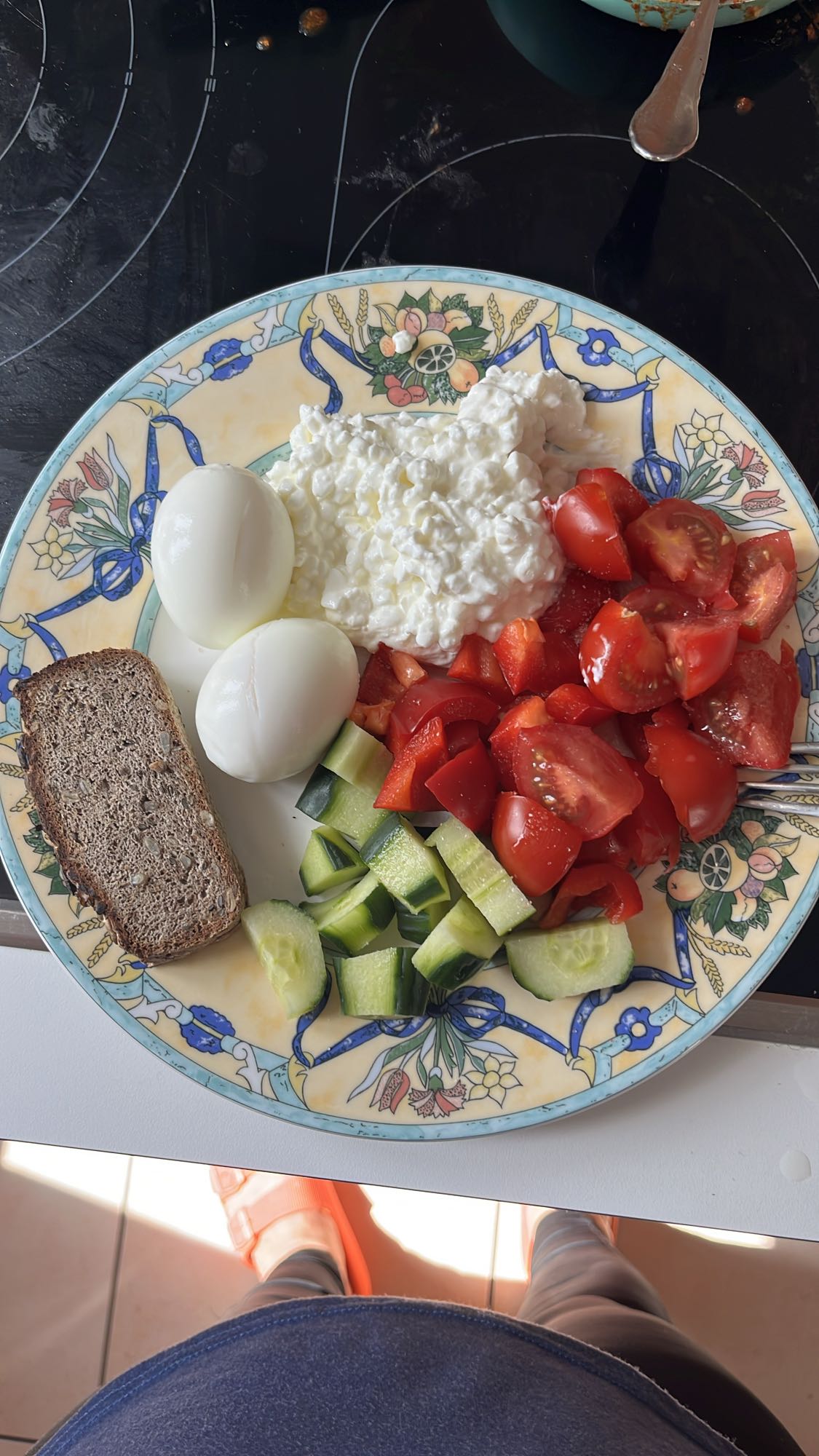 Ontbijtbord met eieren