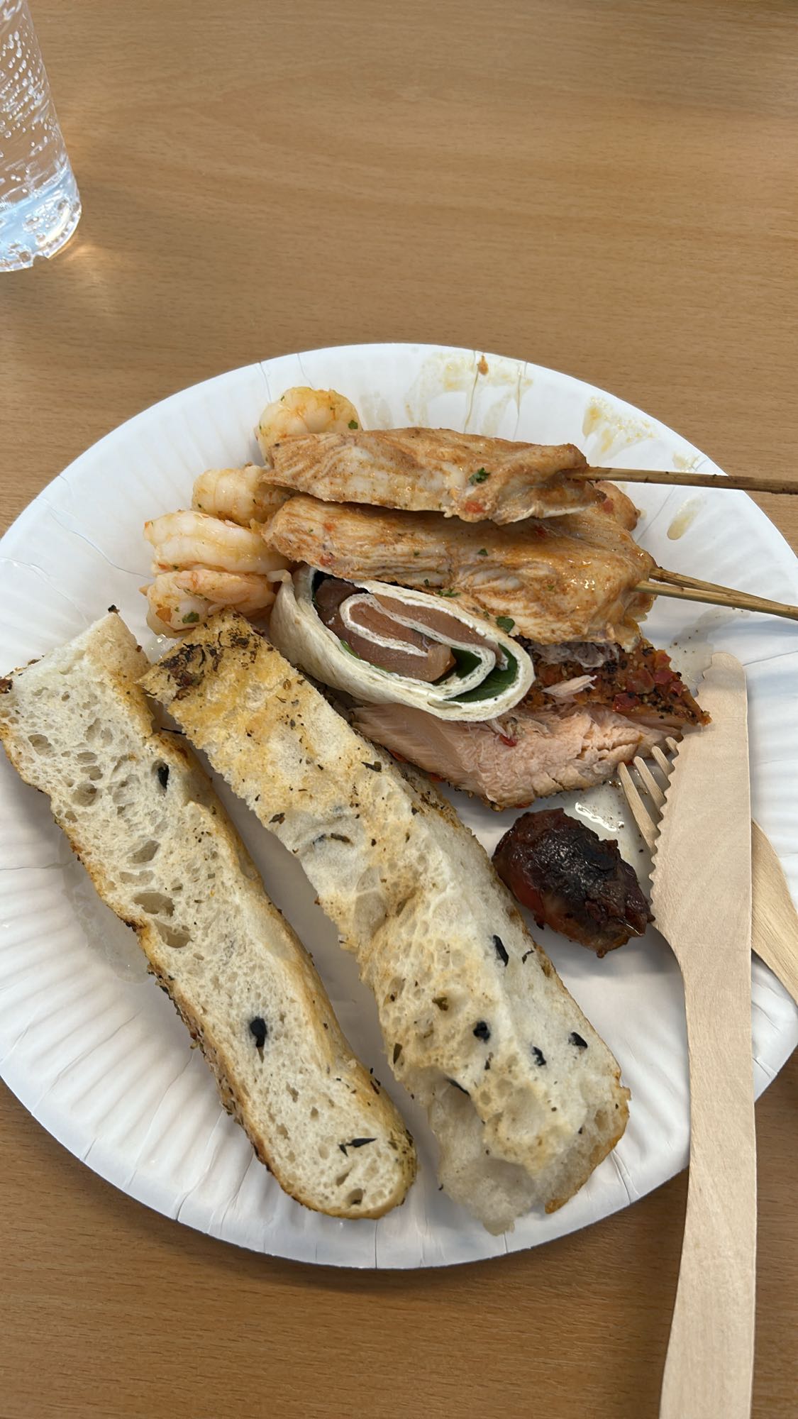 Grilltallerken med brød