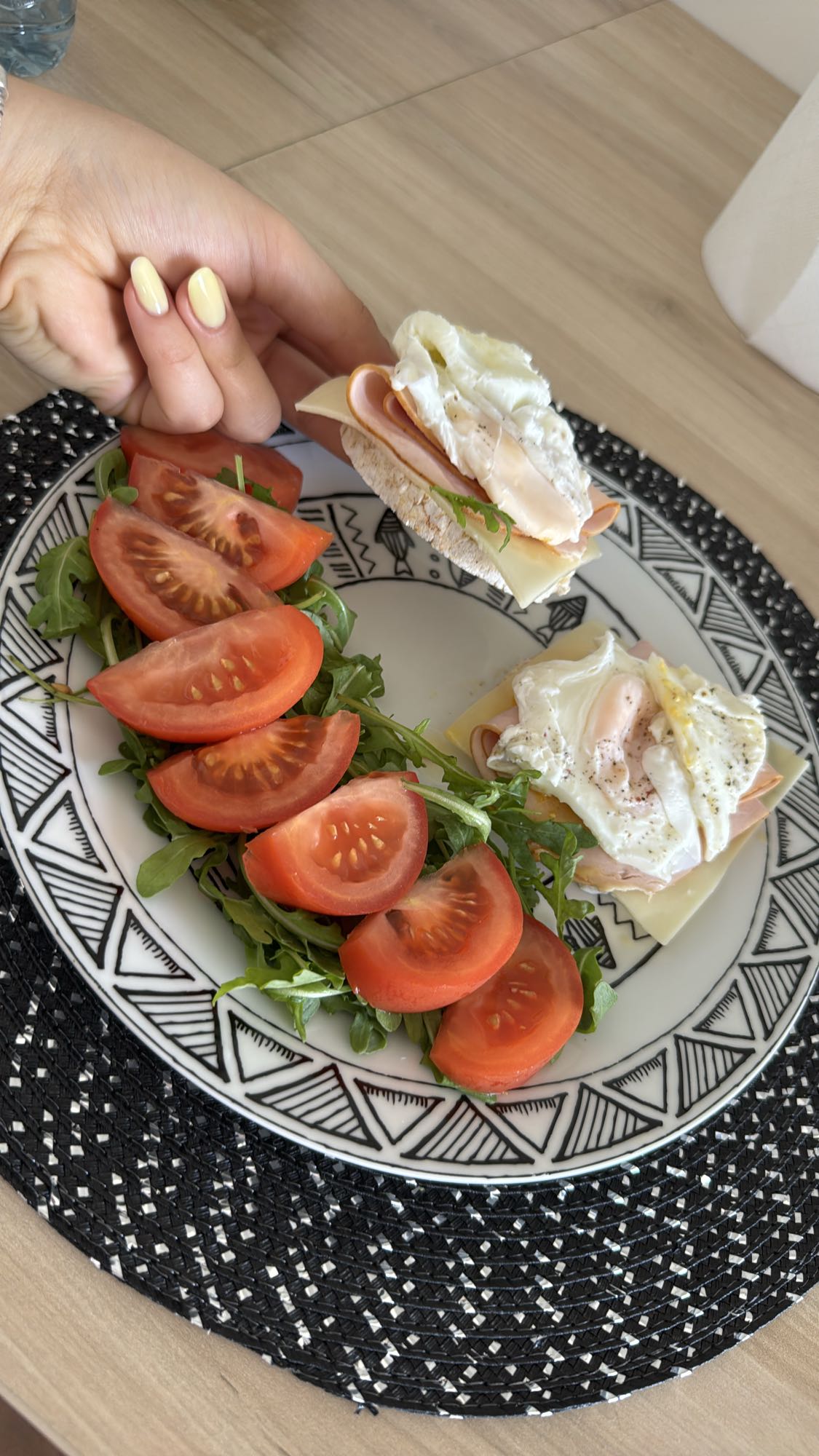 Sandwich œuf et salade