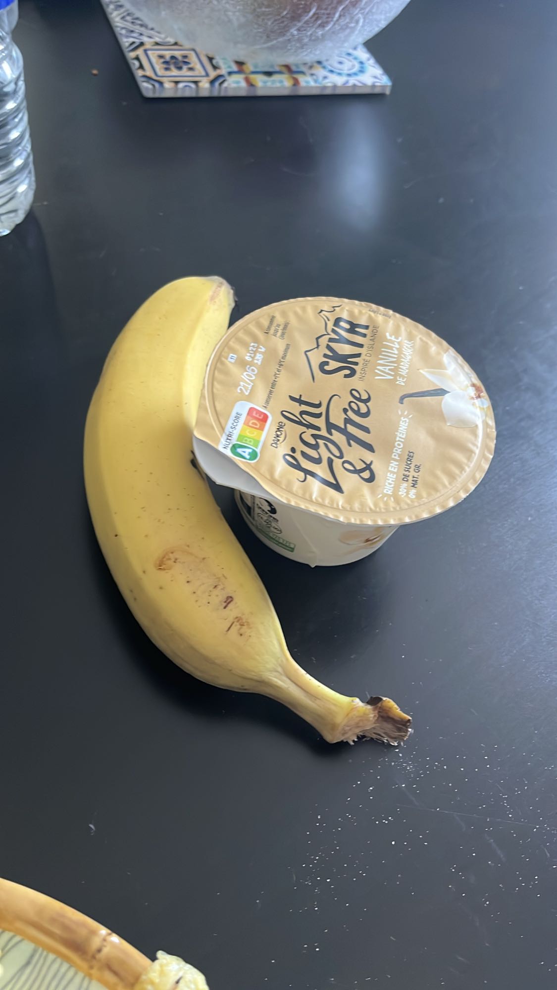 Banane et skyr vanille