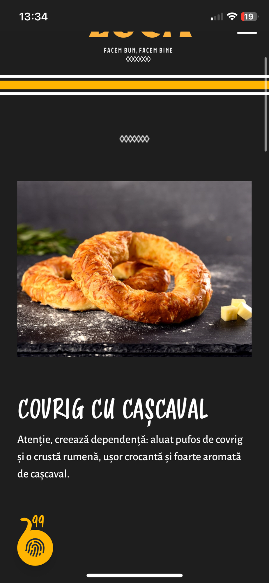 Covrig cu cașcaval