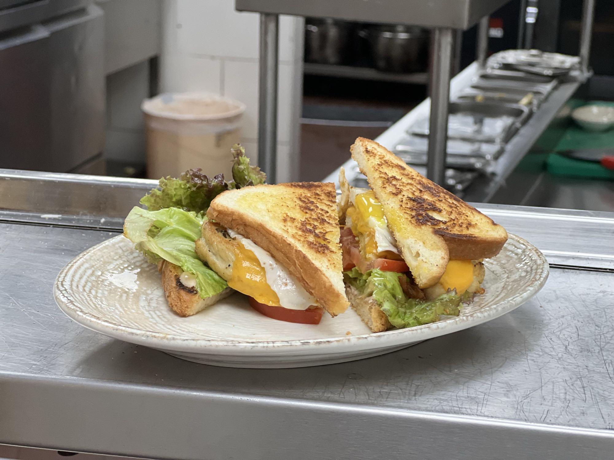 Egg and Veggie Sandwich