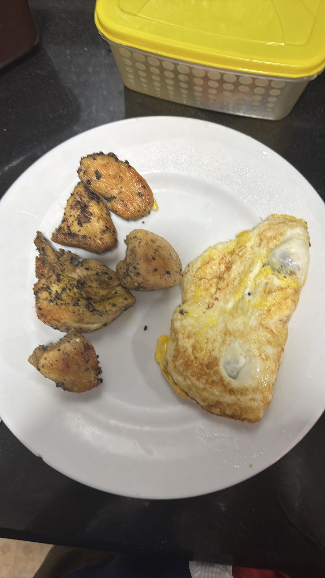 Chicken and Omelette Plate