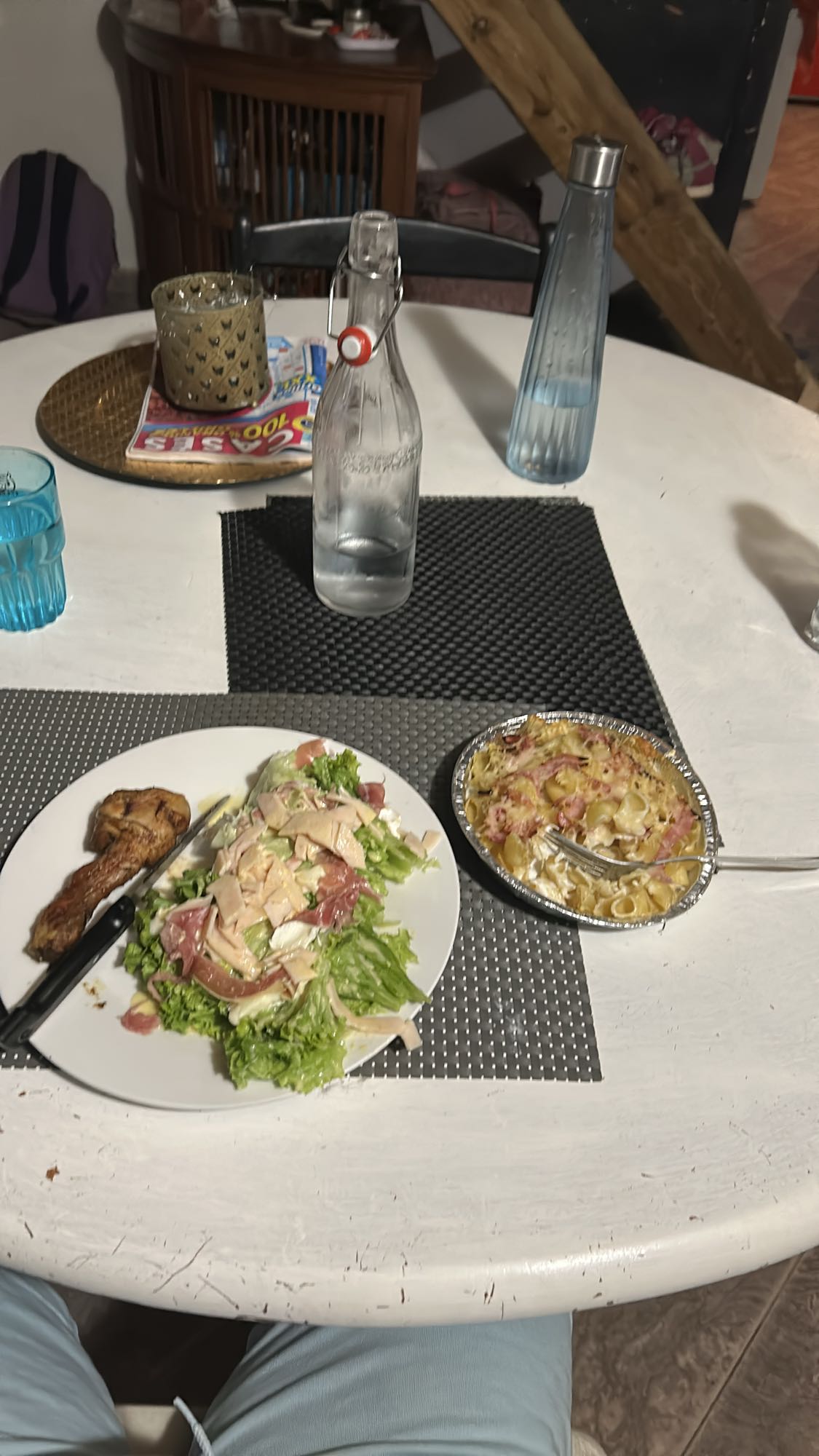 Salade et gratin