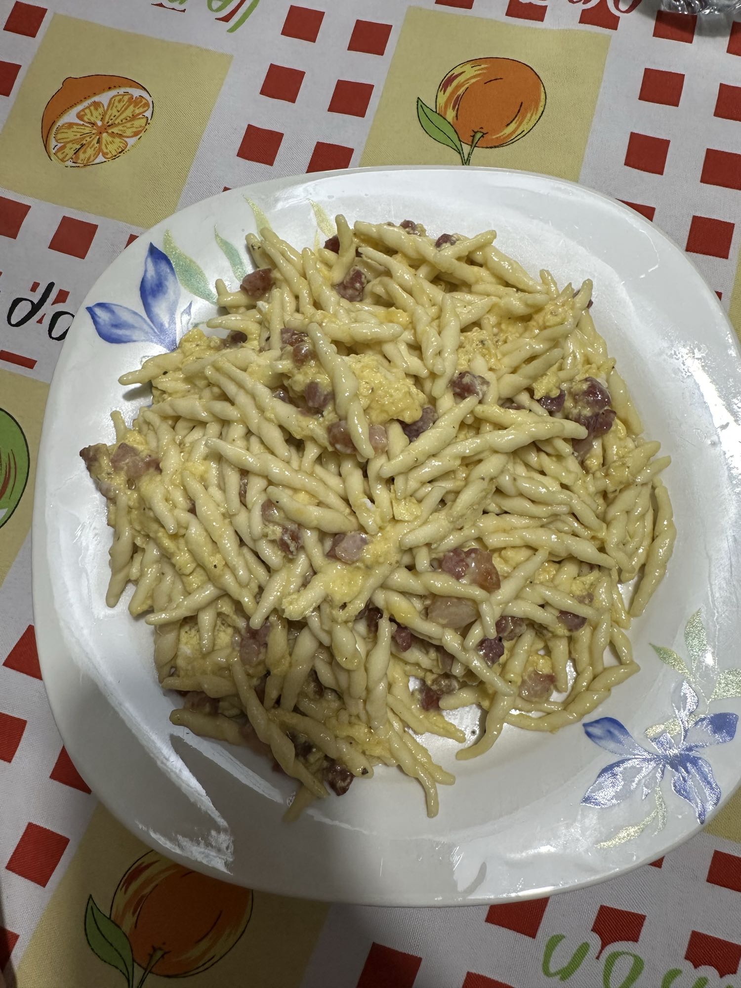 Trofie alla Carbonara