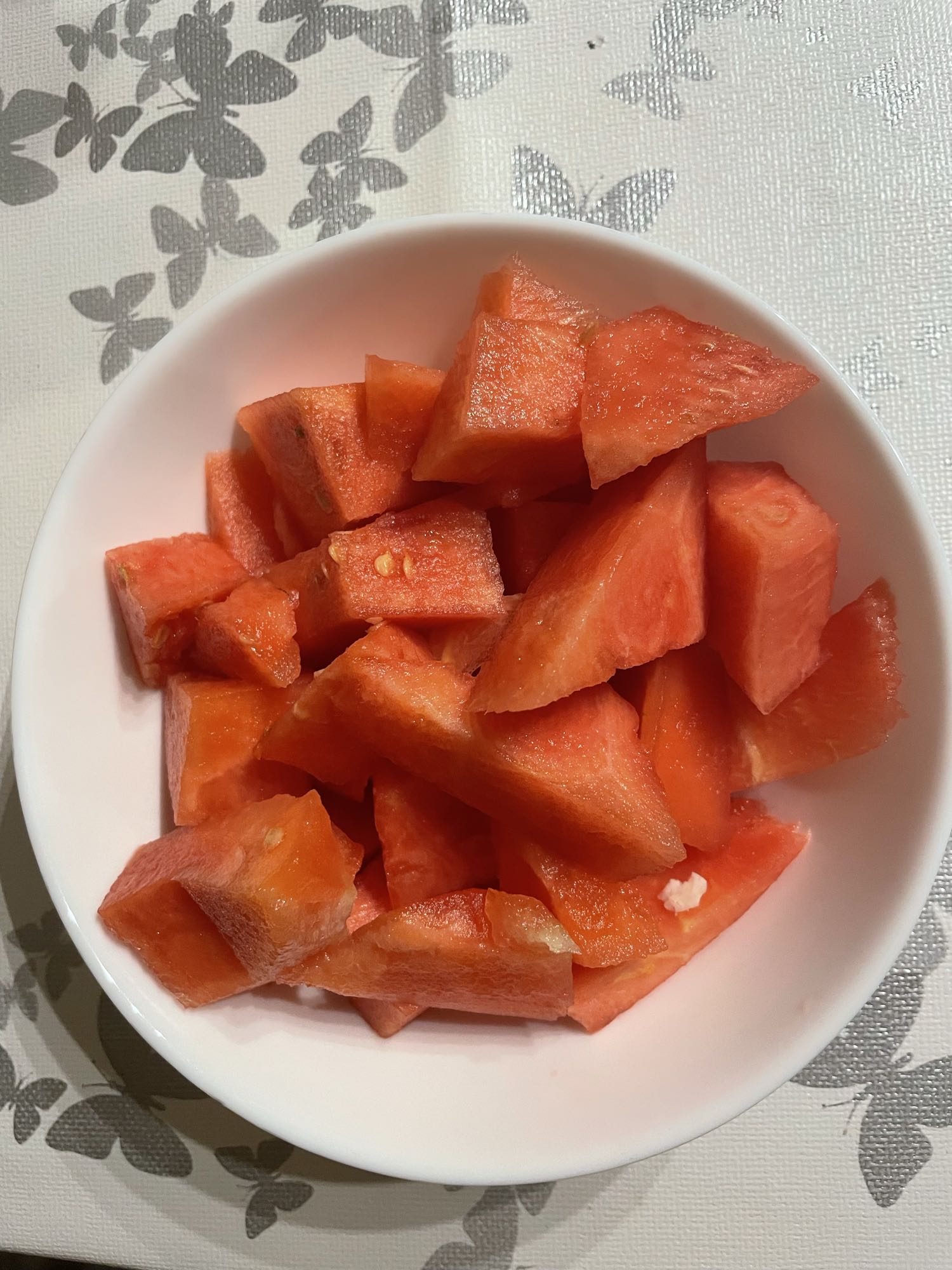 Wassermelonenwürfel