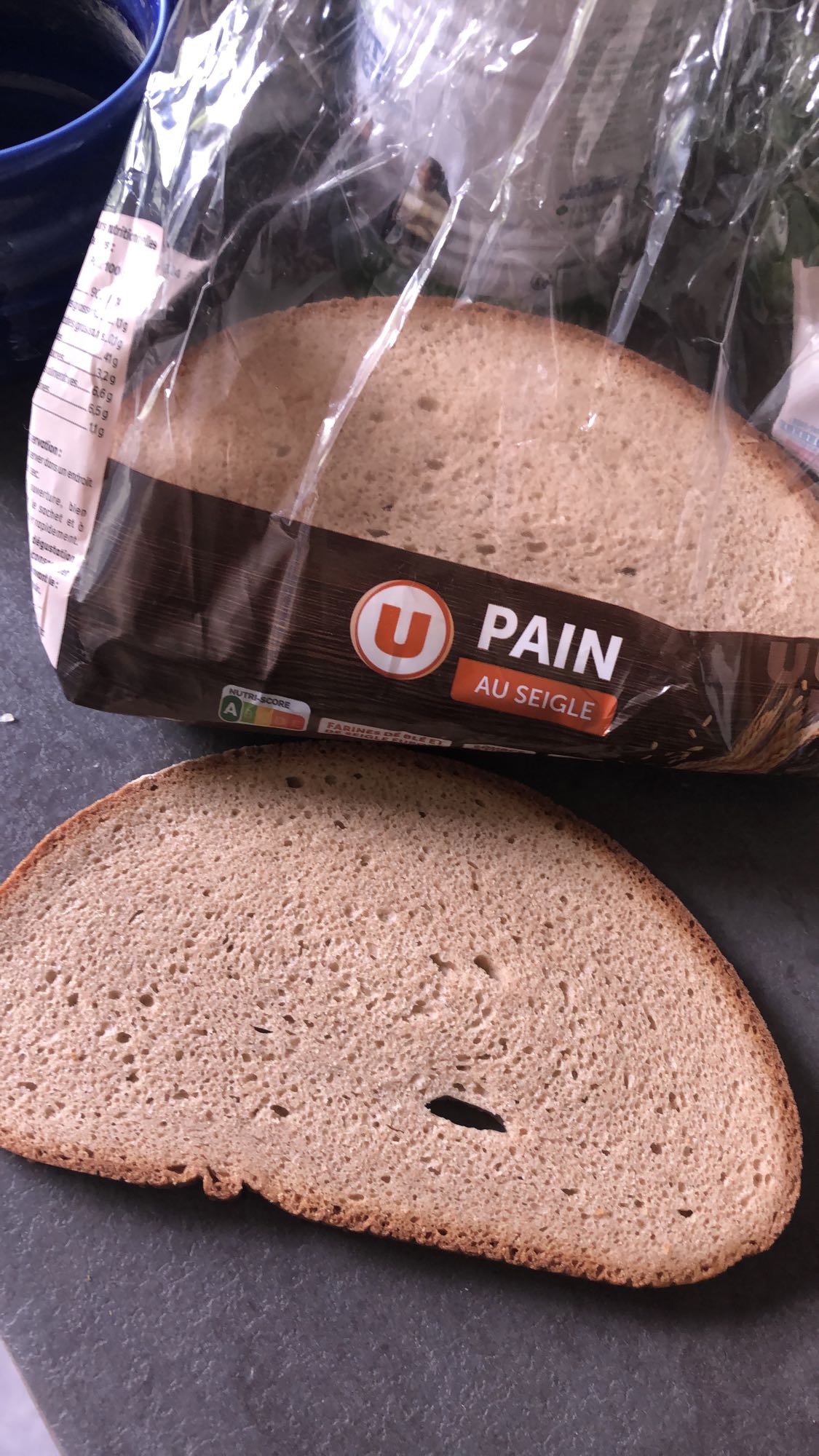 Tranche pain de seigle