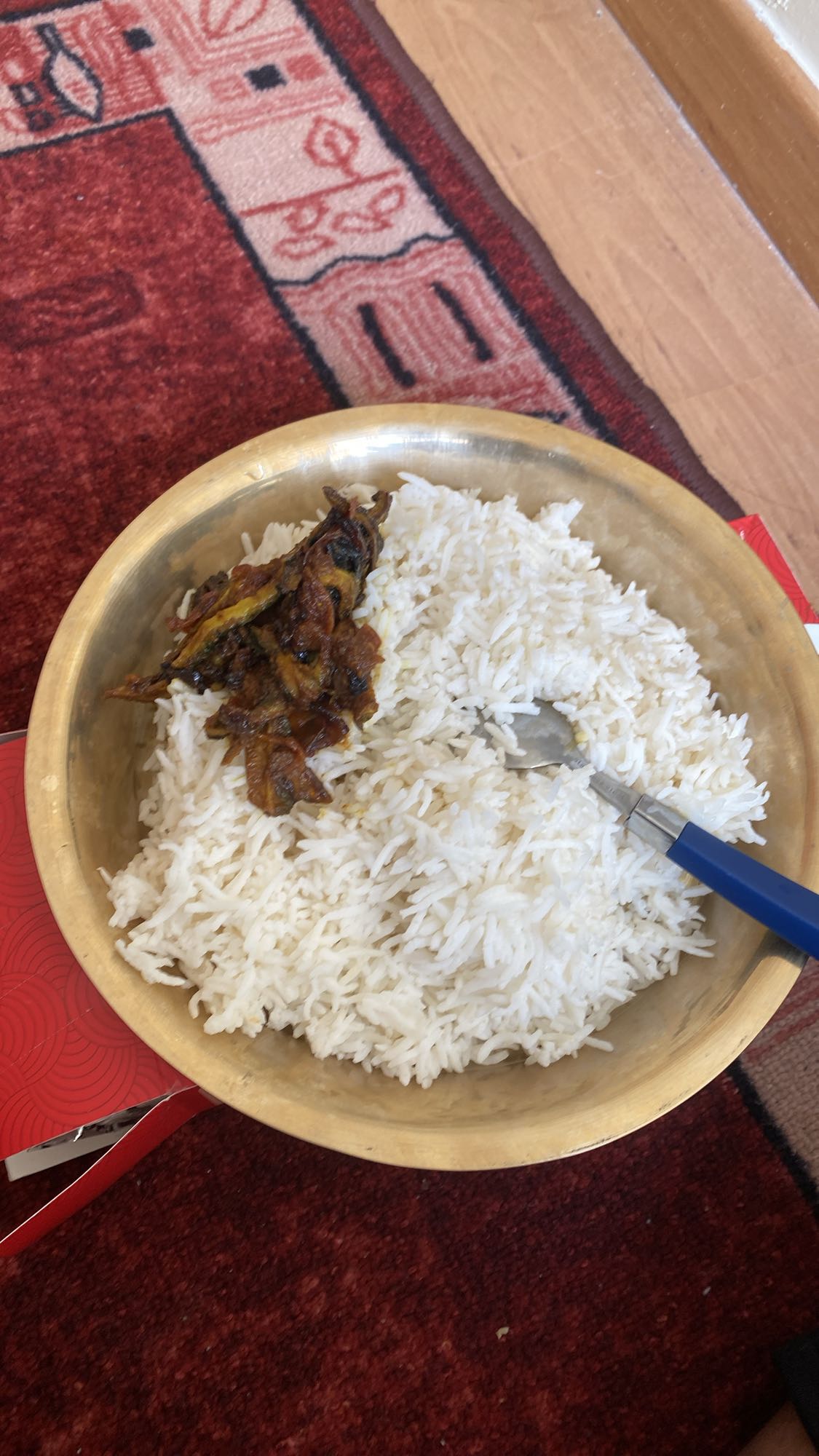 Rice with fried veggies