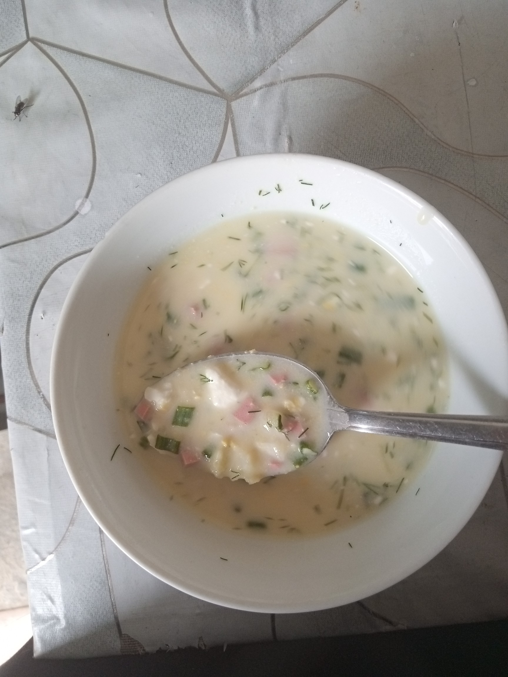 Cold yogurt soup