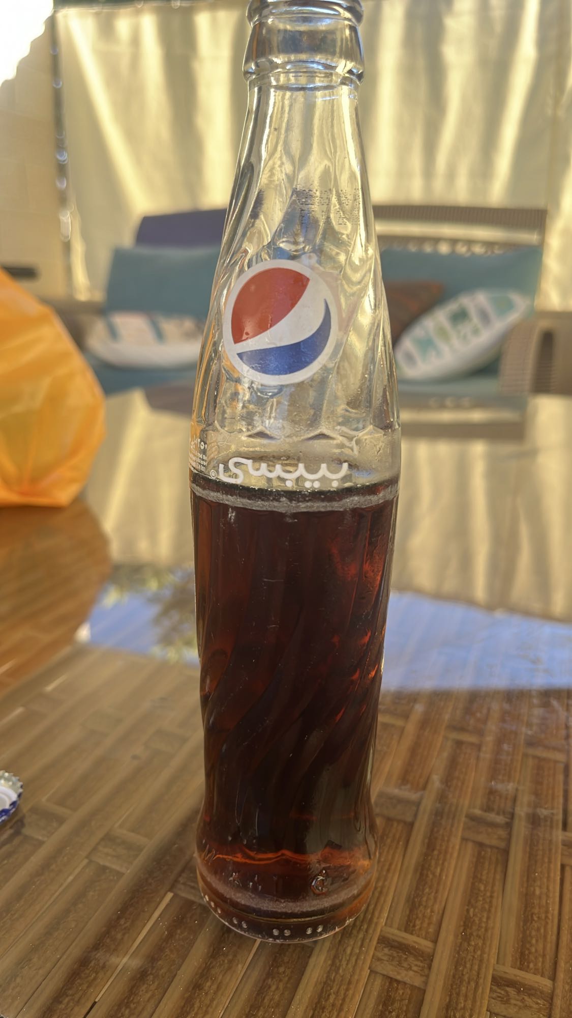 Pepsi glass bottle
