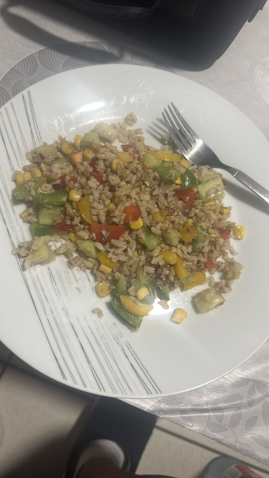 Salade de riz et légumes