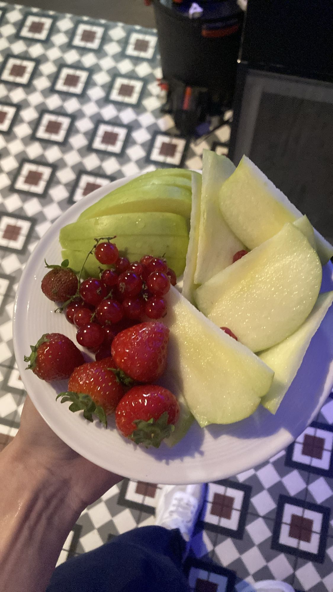 Fresh fruit plate