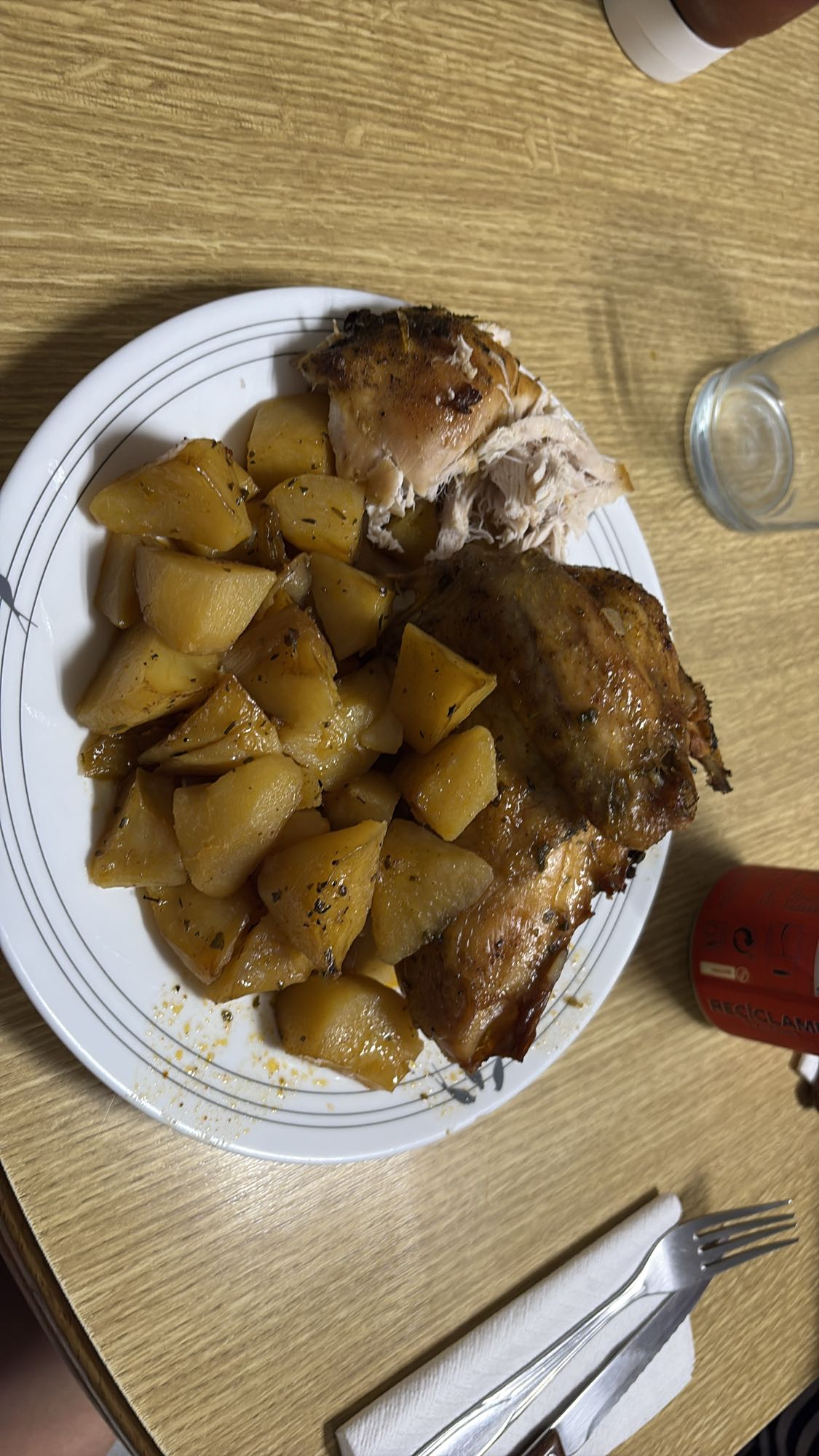Pechuga de pollo y patatas al horno