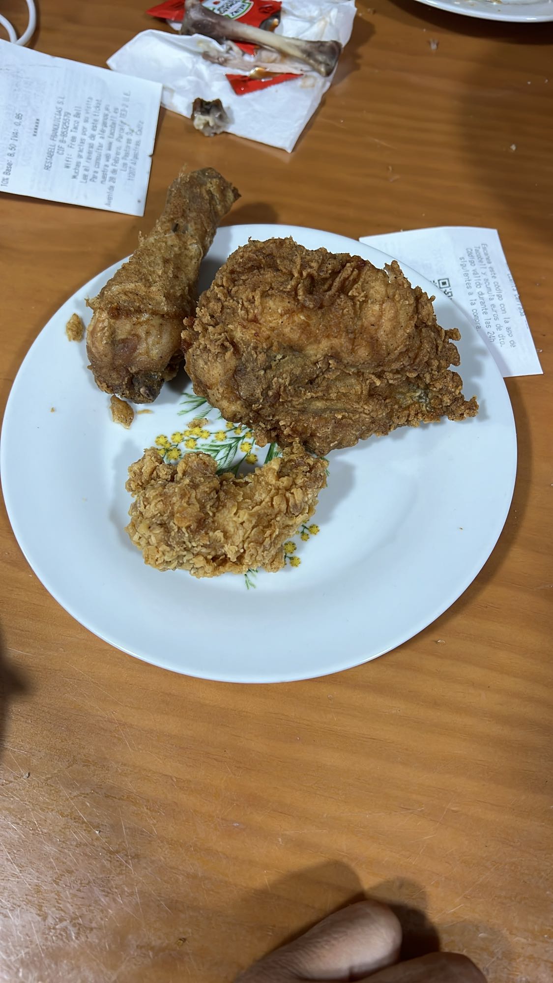Pollo frito crujiente