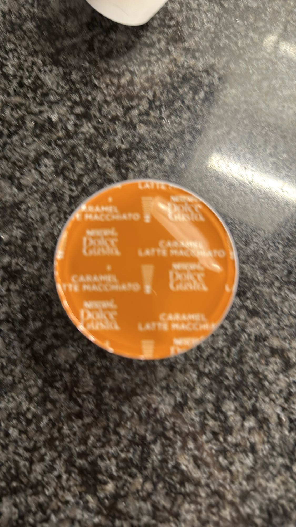 Caramel latte macchiato cup