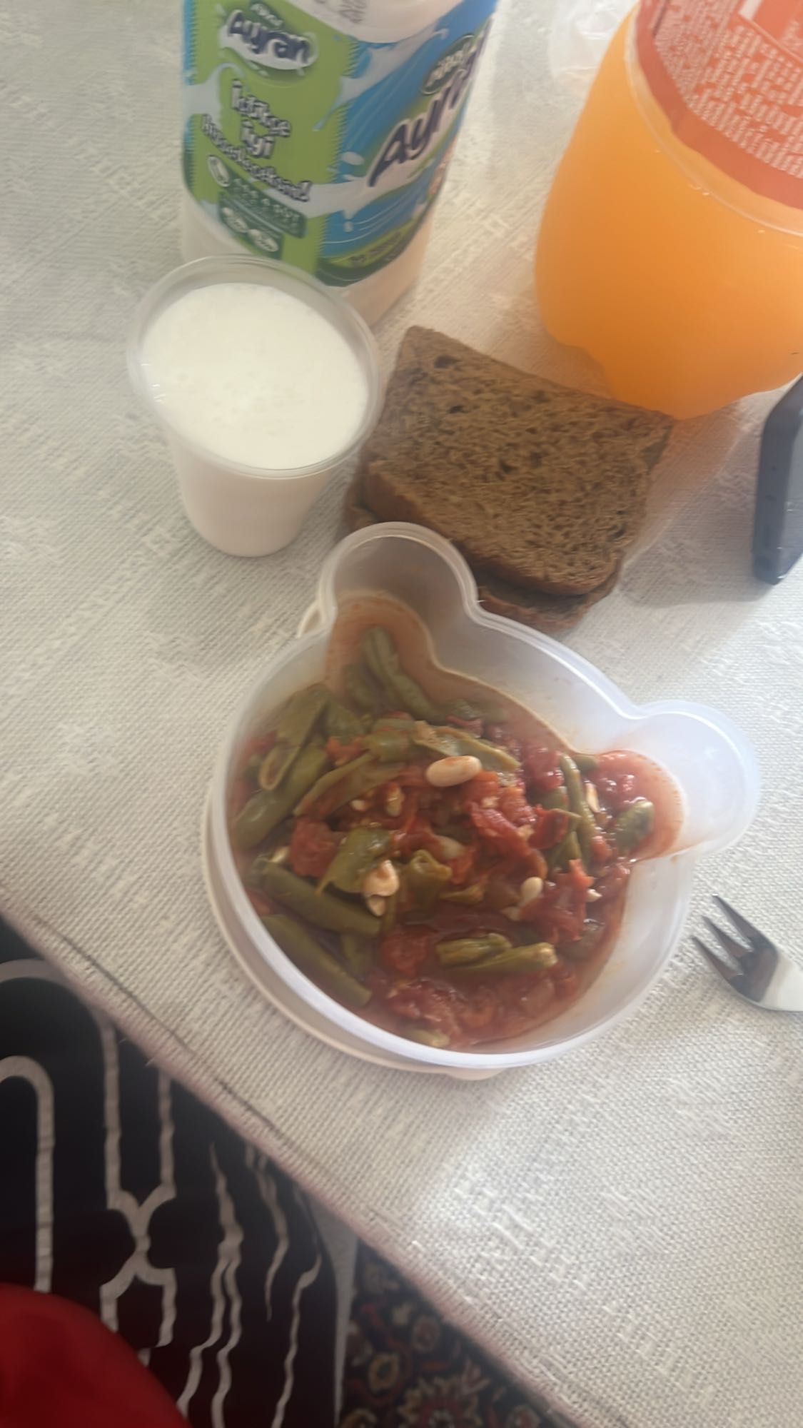 Zeytinyağlı fasulye menüsü