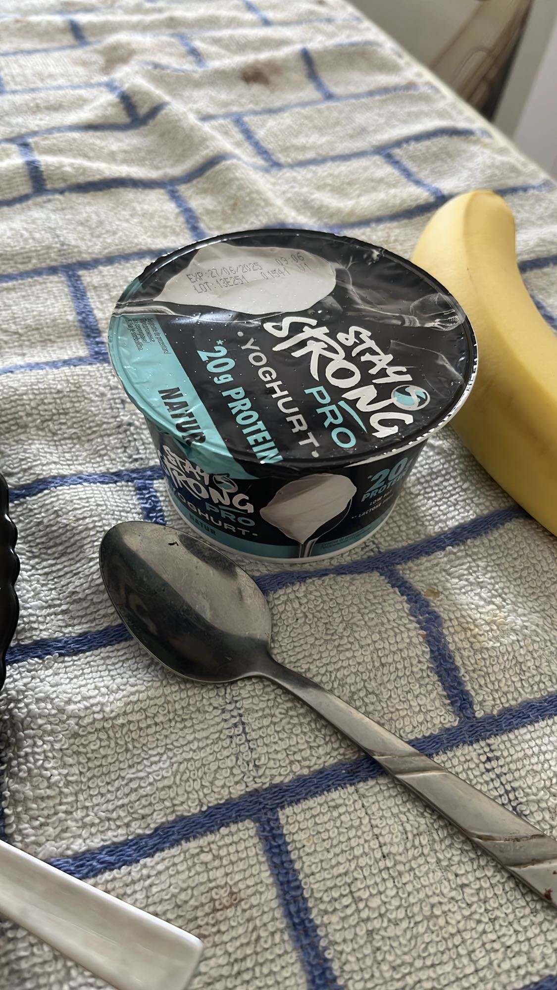 Iaurt proteic cu banană