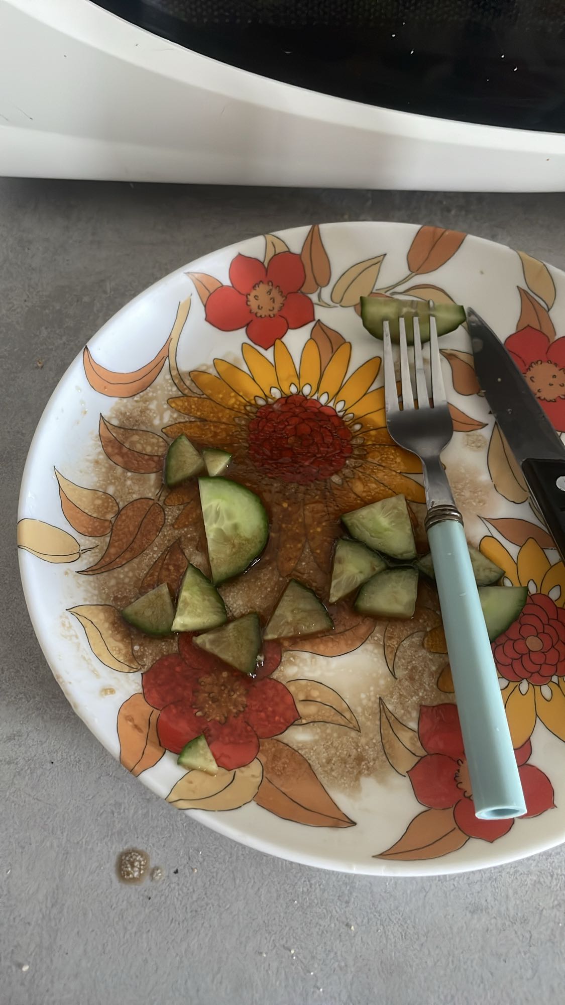 Concombre vinaigrette