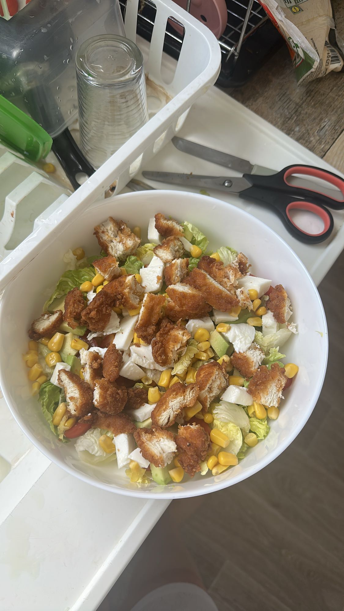 Salade croustillante au poulet