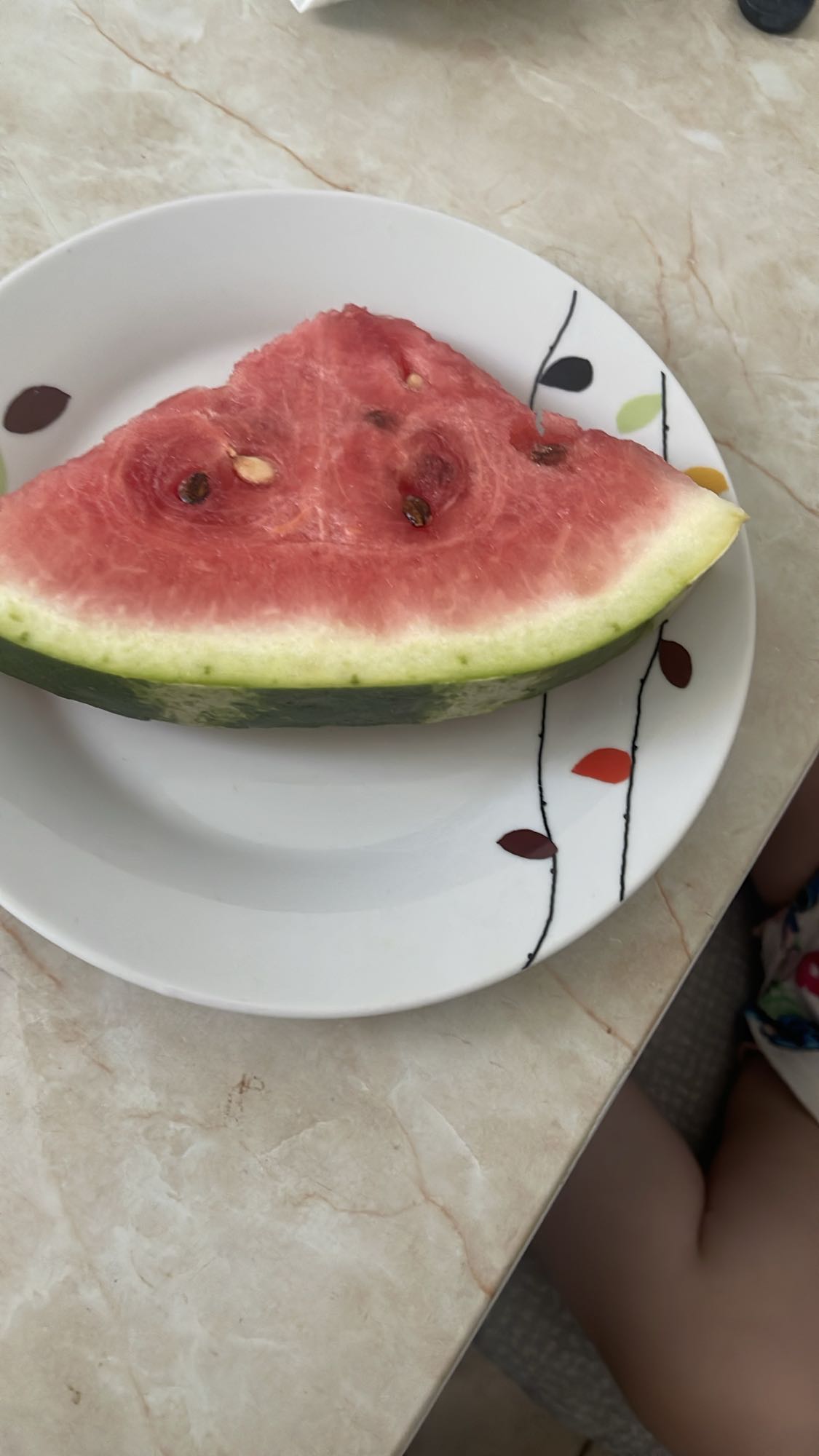 Felie de pepene roșu