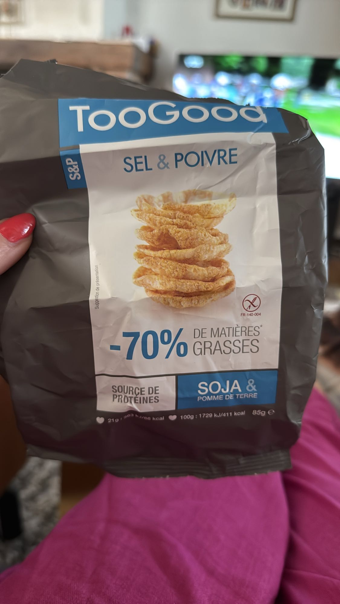 Soja chips zout & peper