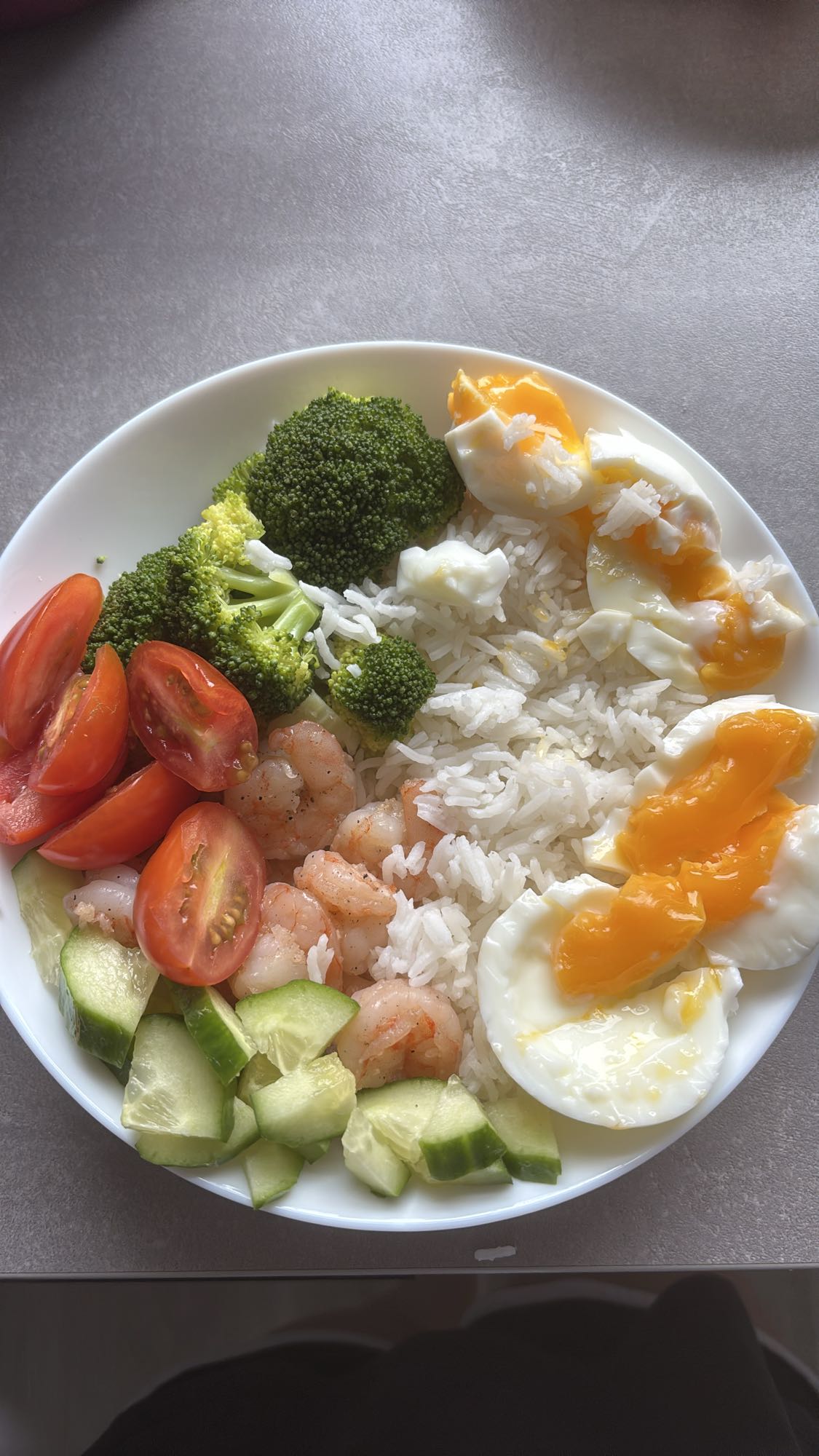 Garnelen-Reis-Schüssel