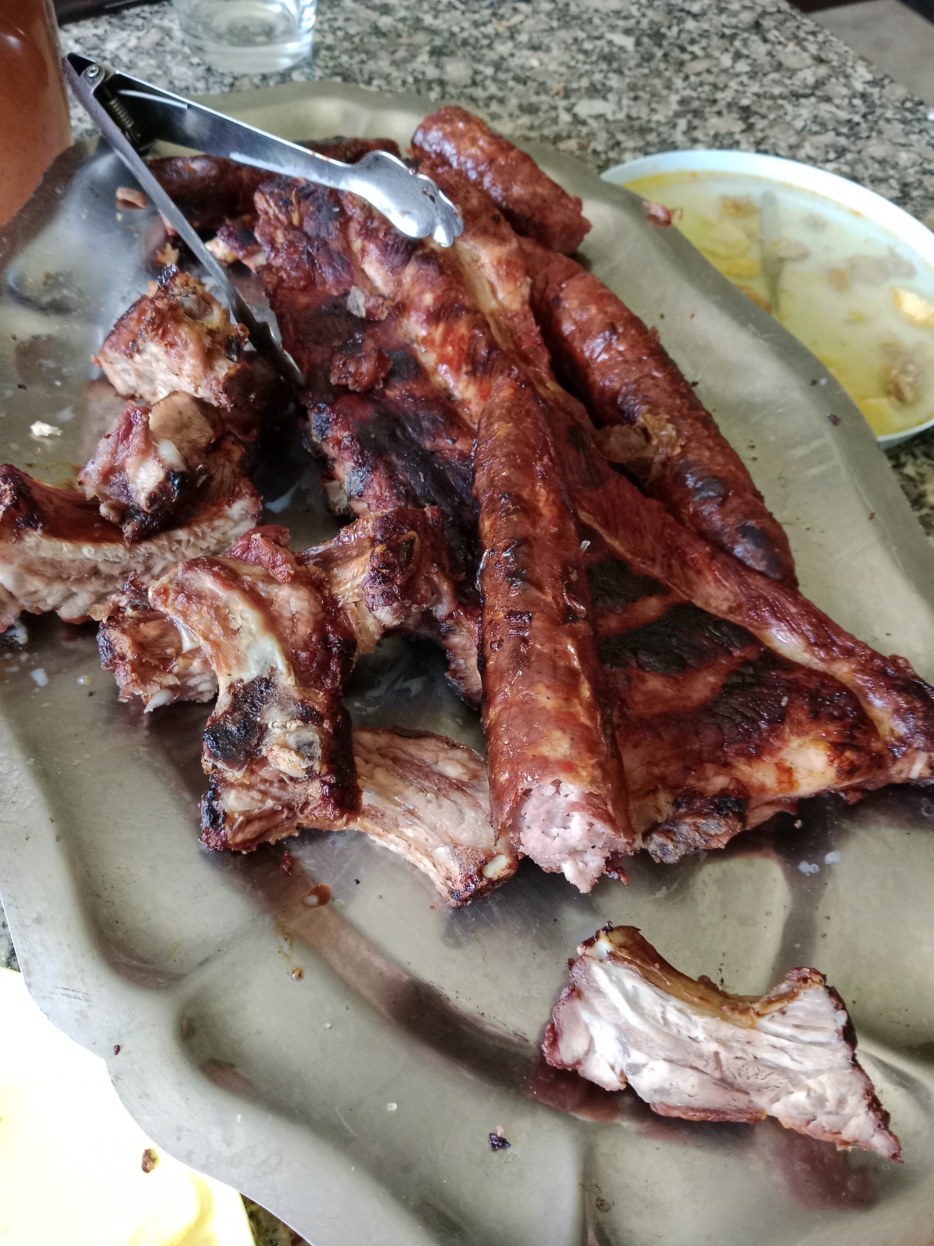 costillas de cerdo asadas