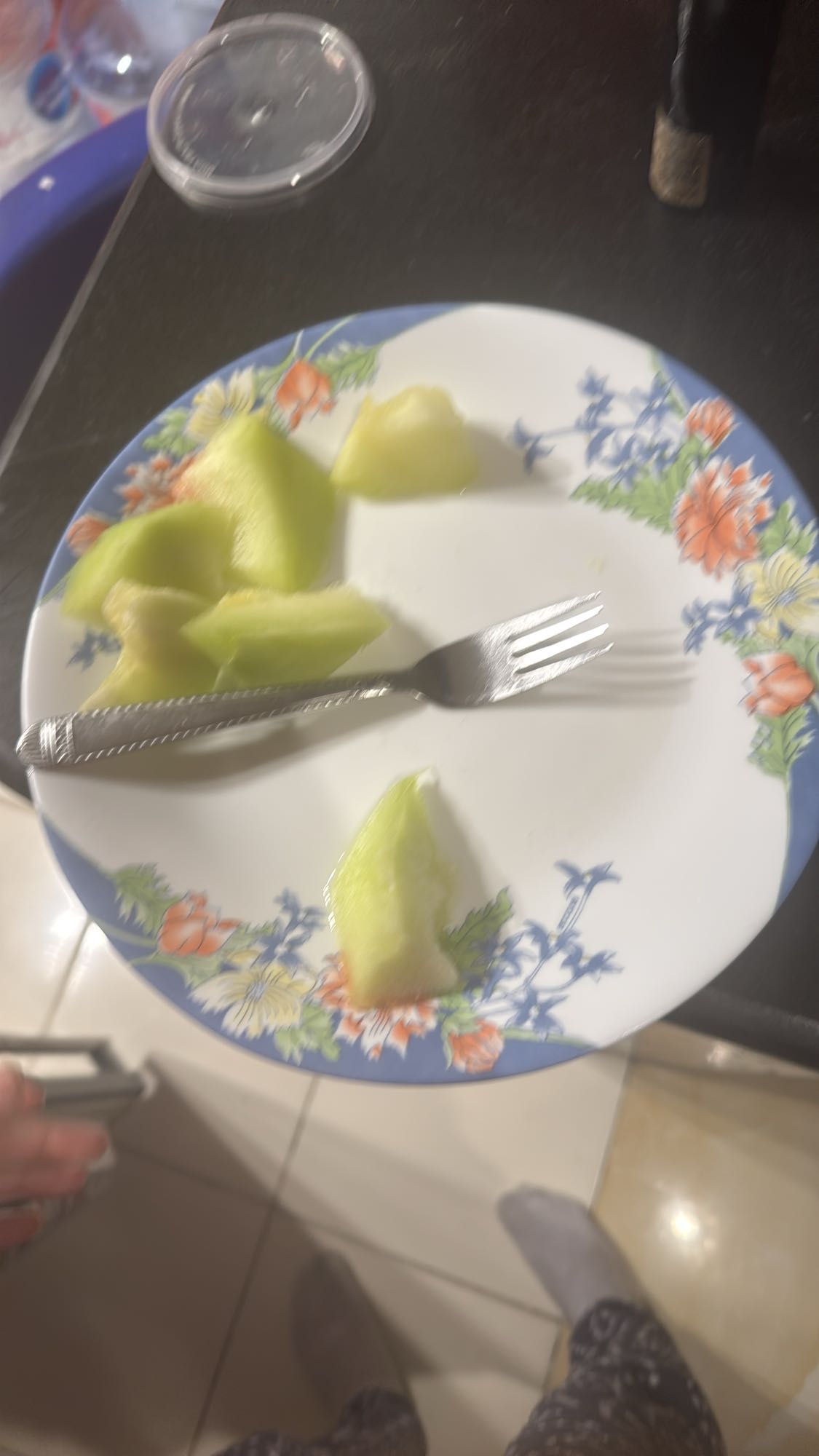 Honeydew melon slices