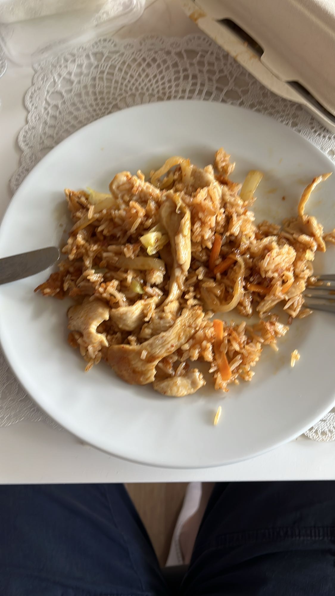 Stekt ris med kyckling