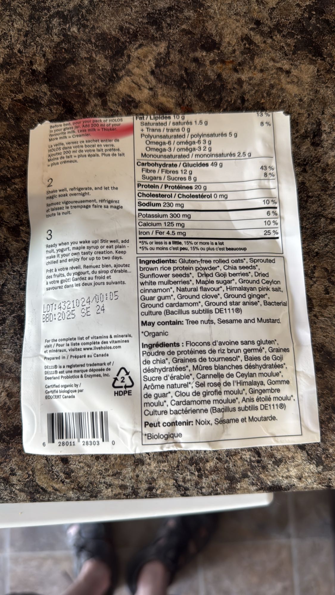 Bol avoine protéiné