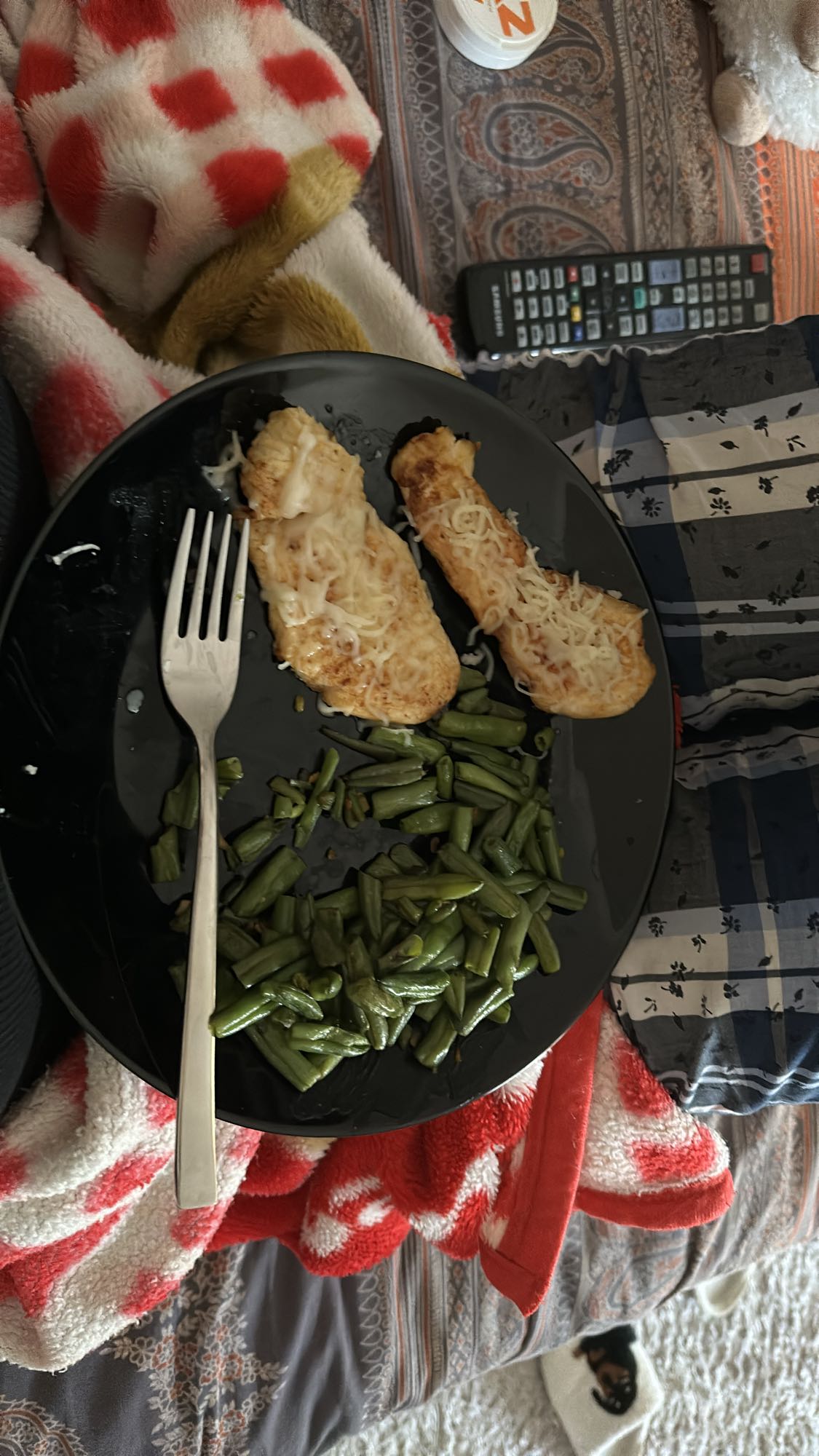Chicken with green beans