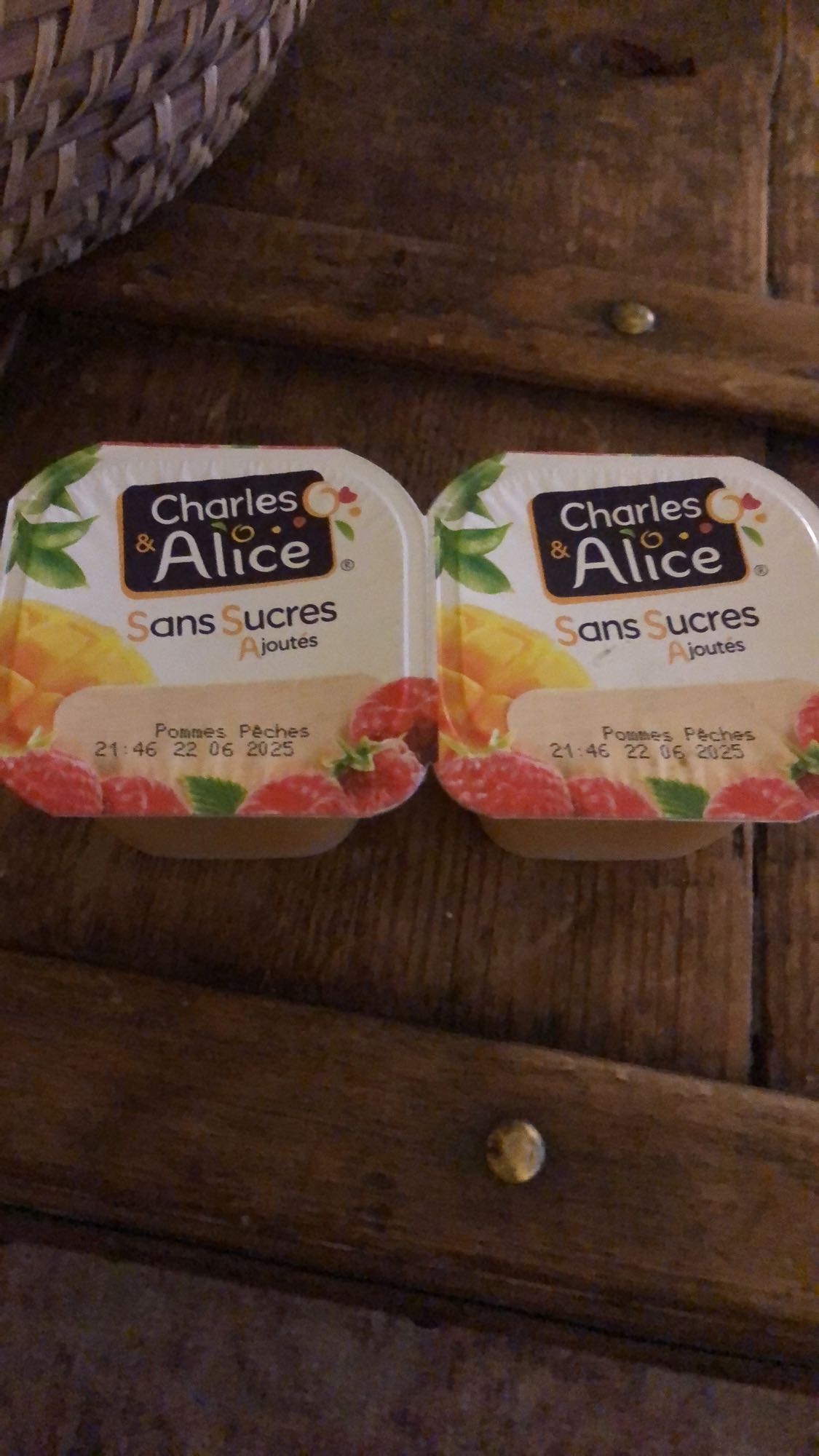 Compote pommes pêches