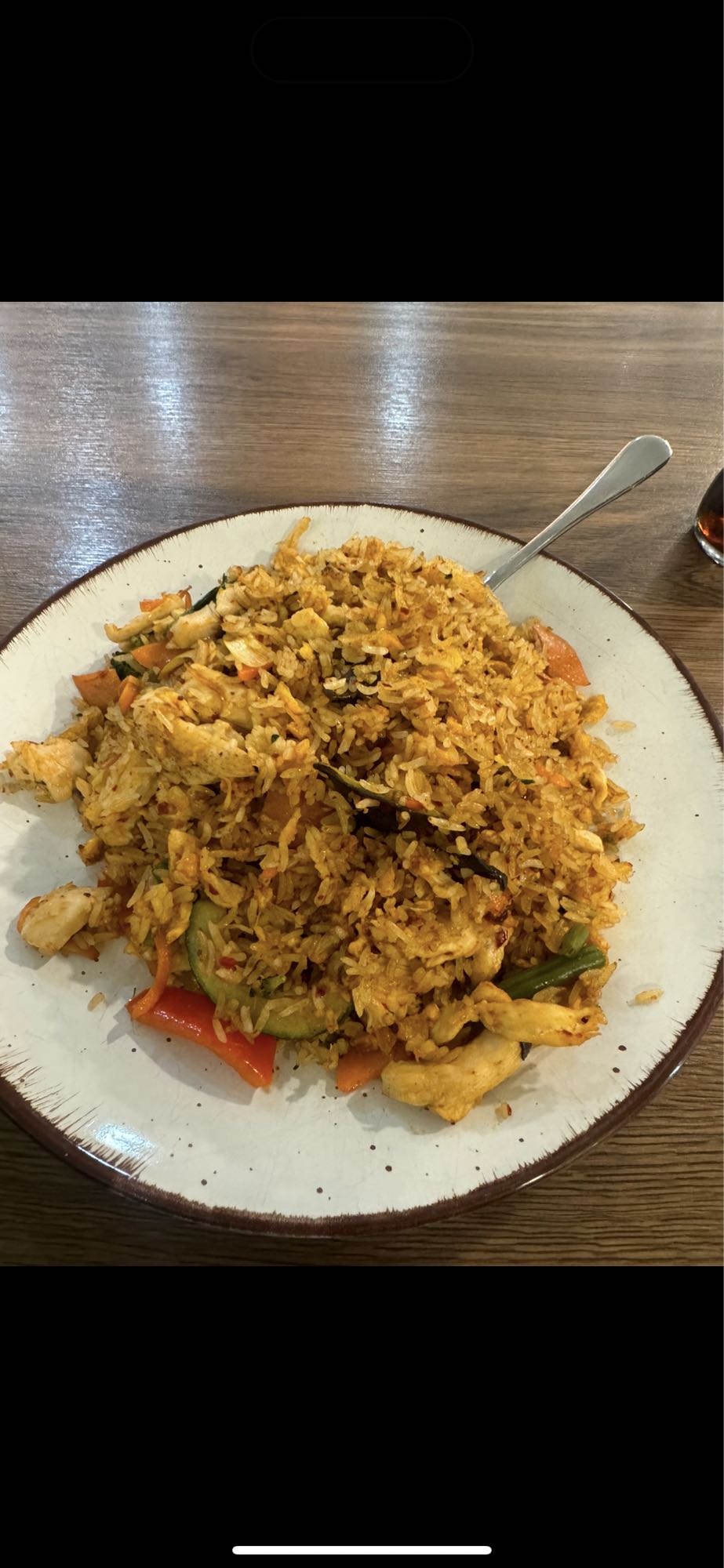 Gebratener Reis mit Hähnchen