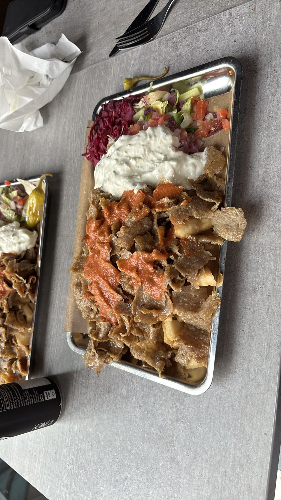 Kebabtallrik med sås