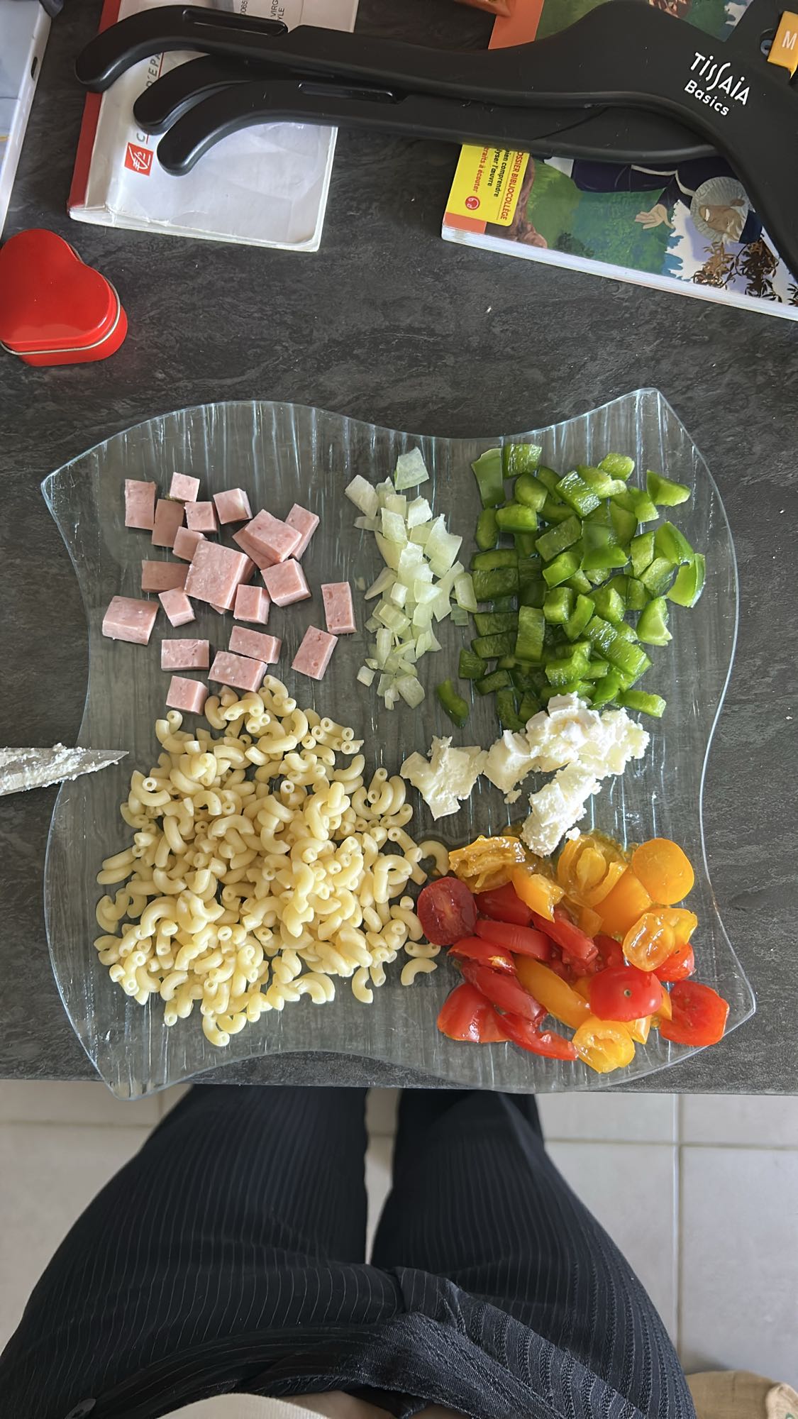 Pasta Salad Prep Plate