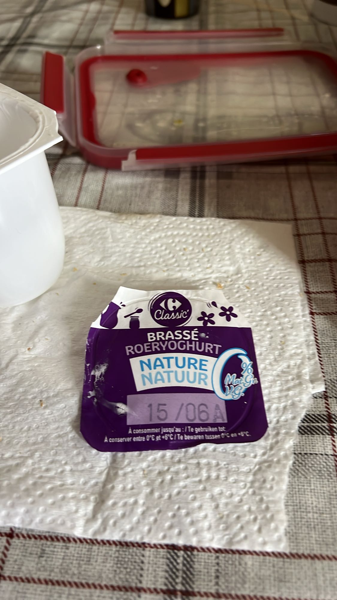 Yaourt nature brassé