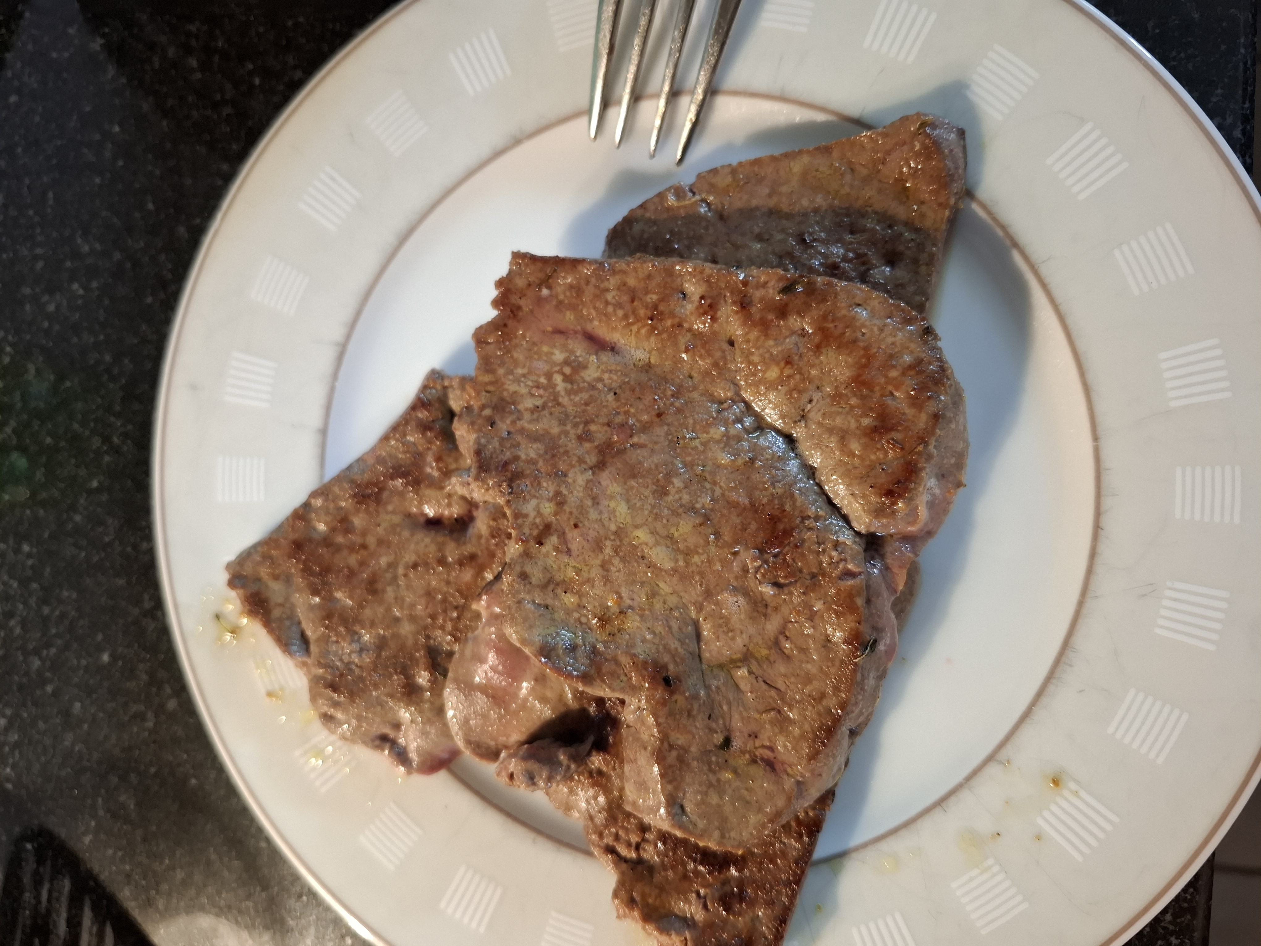 Pan-fried beef liver