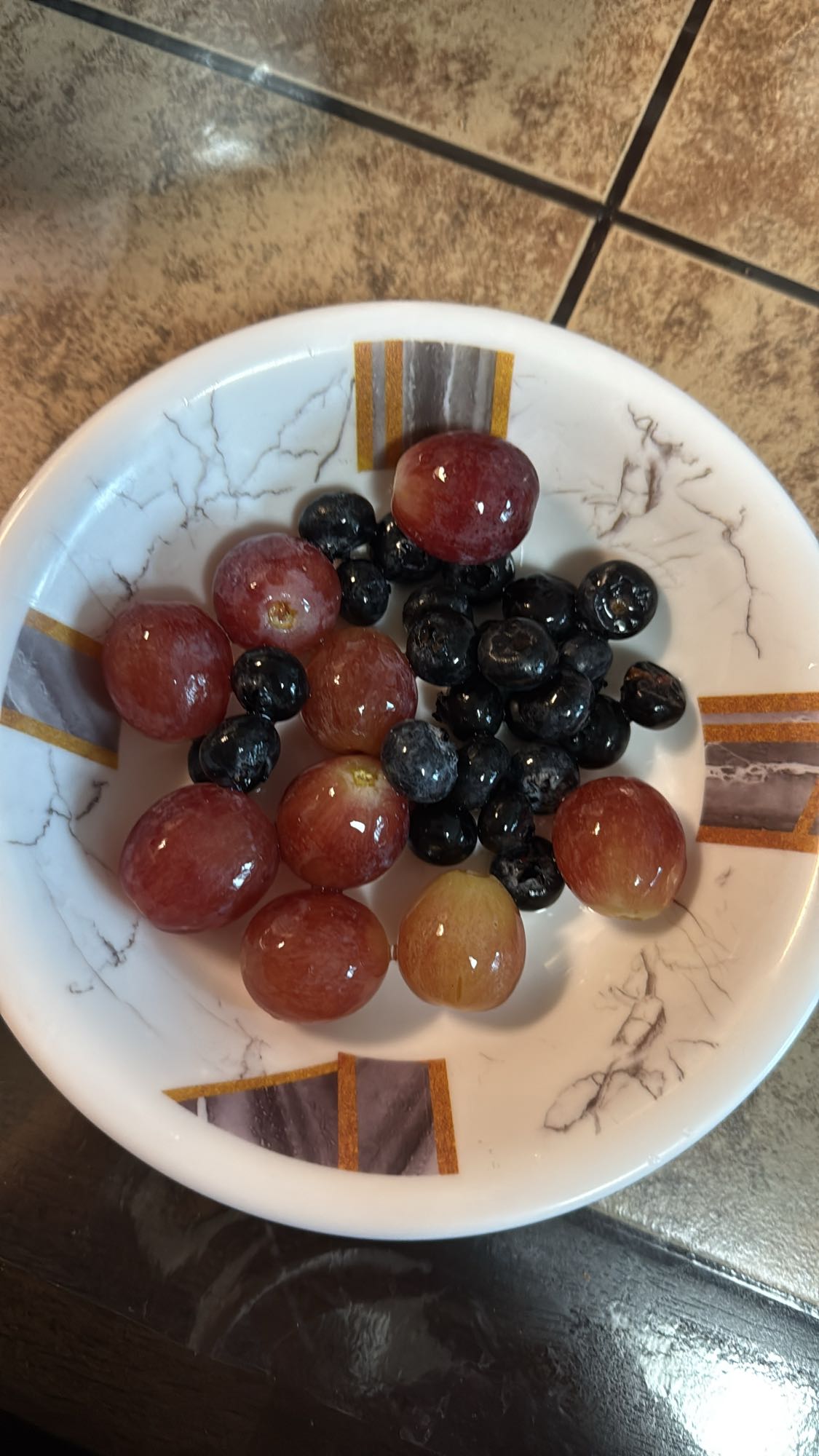 Grapes and Blueberries