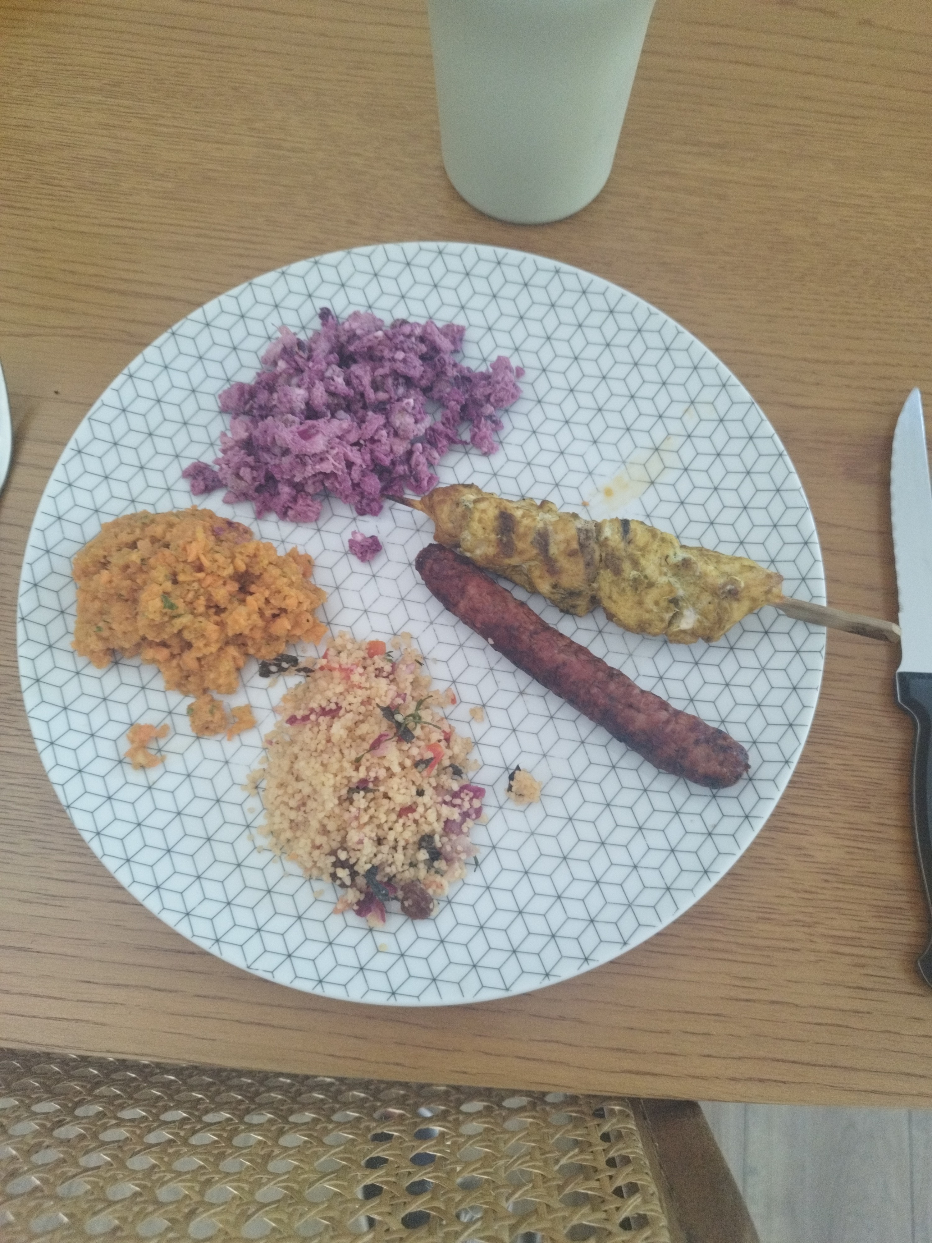 Assiette mixte couscous