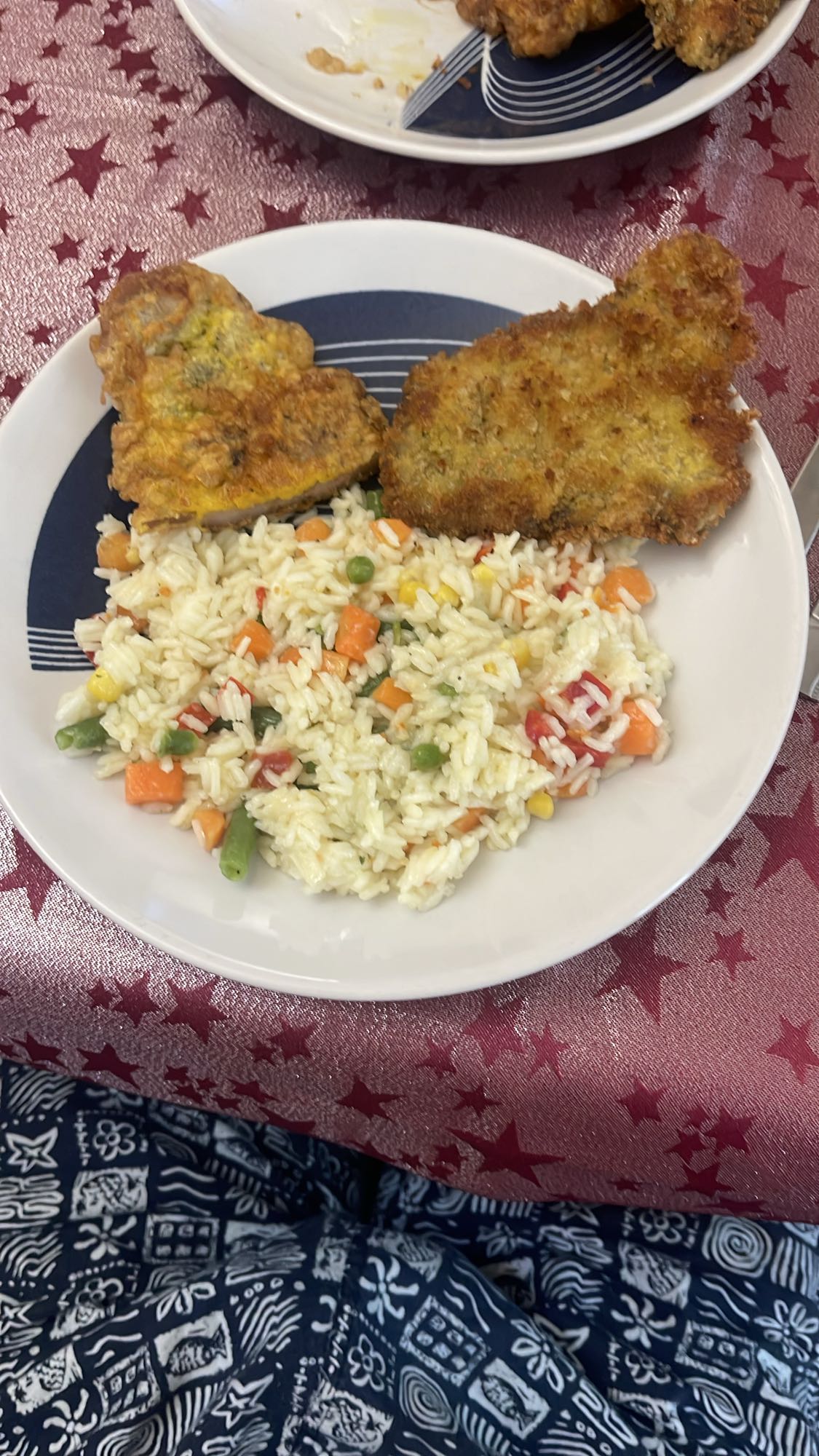 Fried chicken with rice