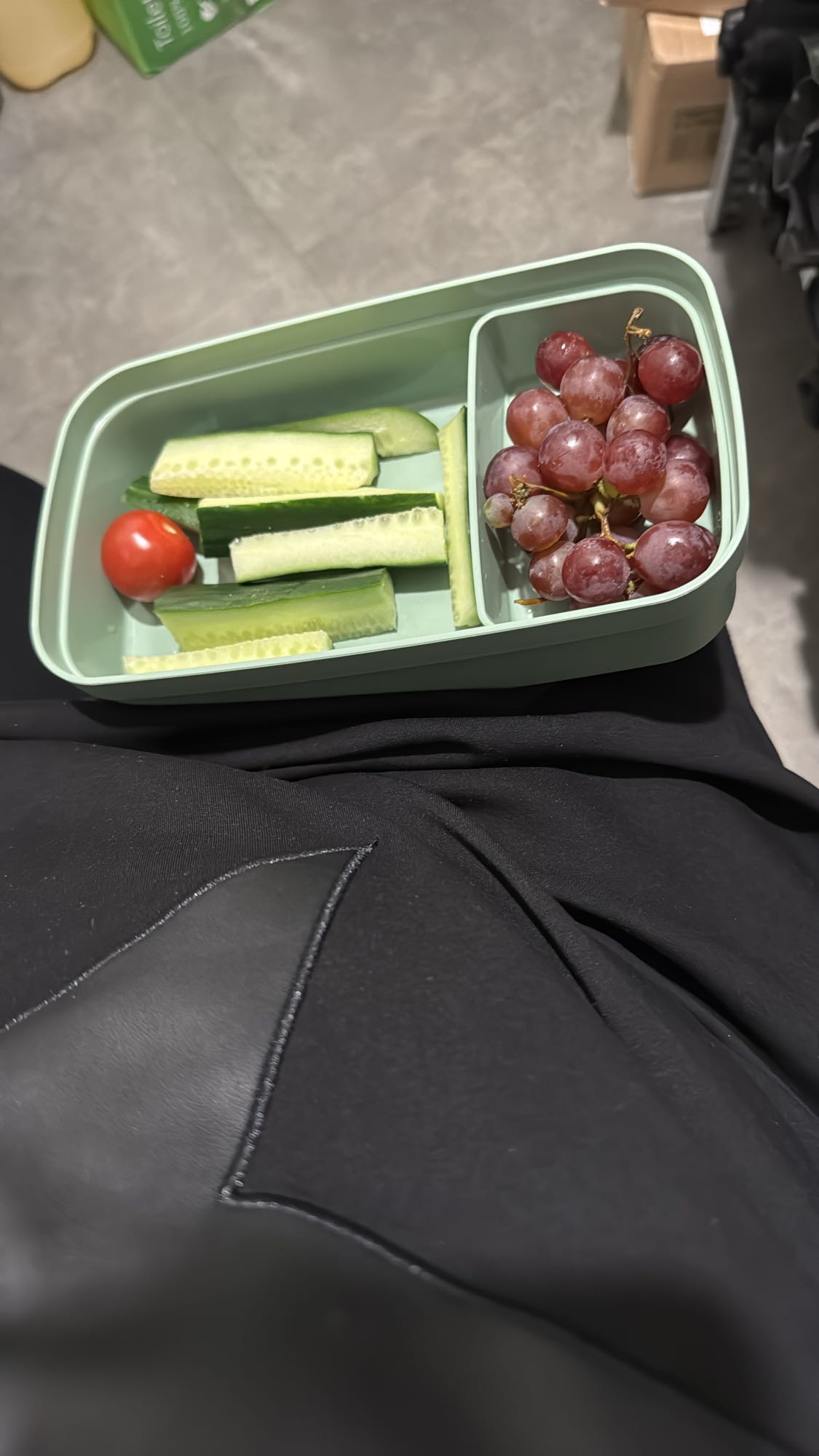 komkommer druif snack