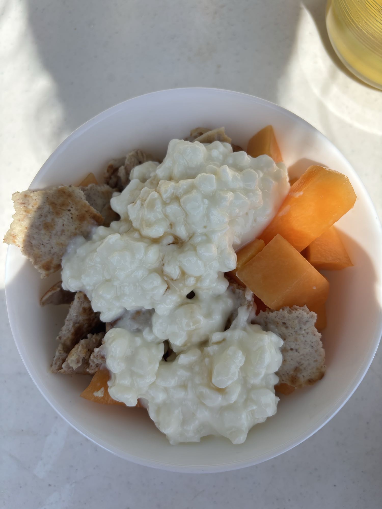 Bol fromage et melon