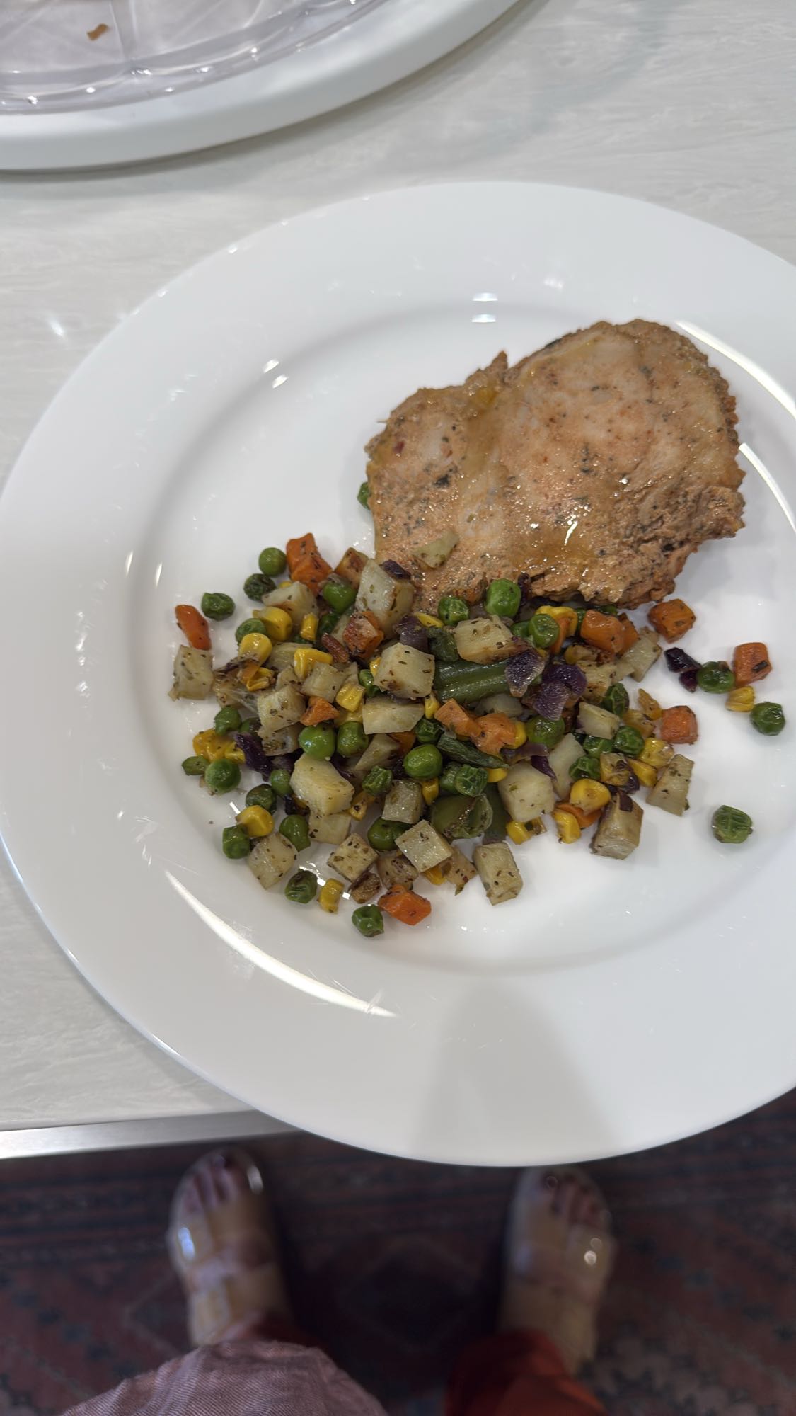 Chicken with mixed veggies