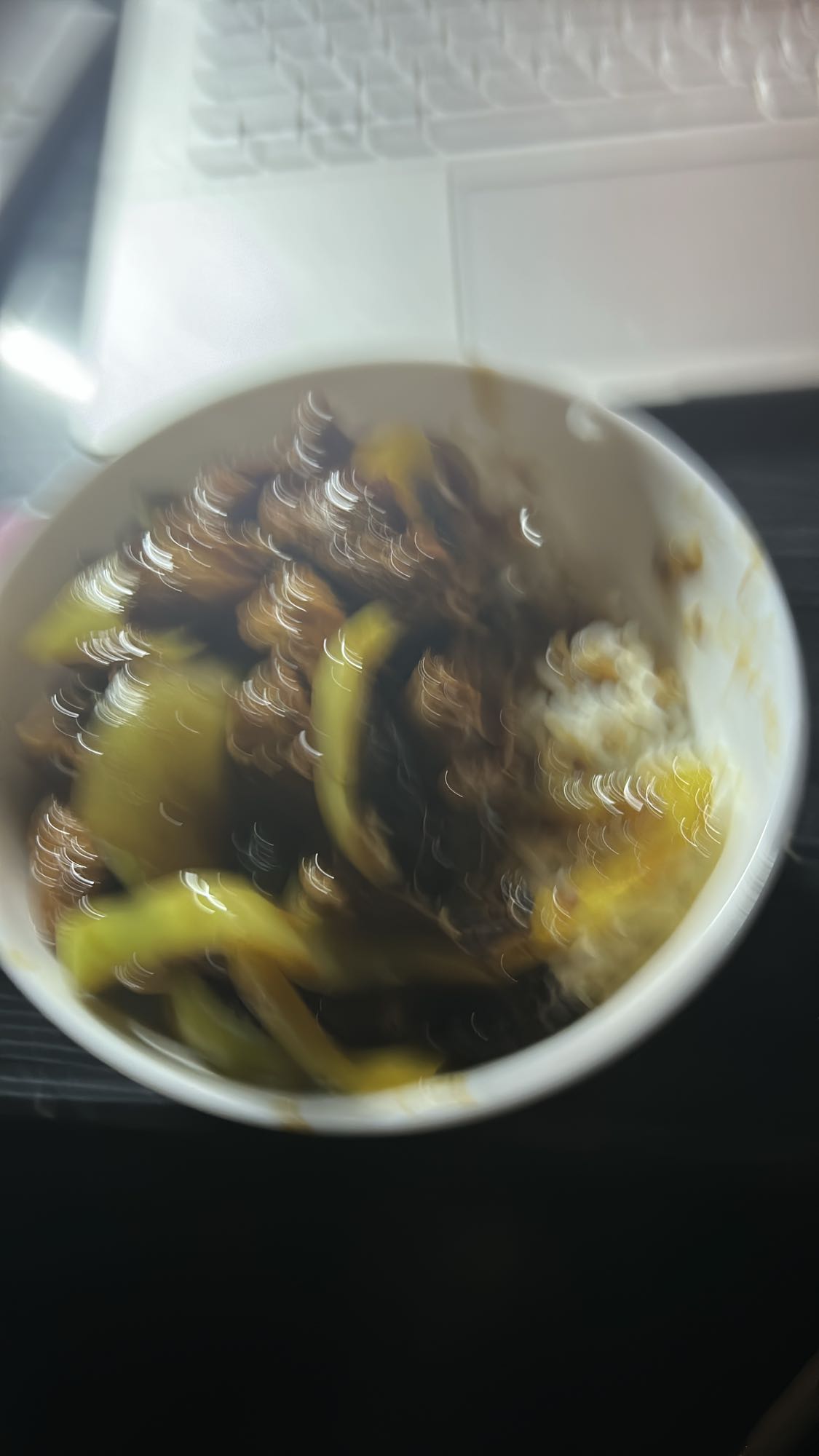 Pork stir fry rice bowl