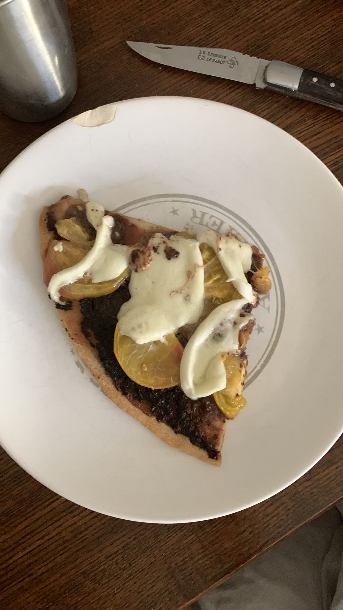 Tranche de pizza maison