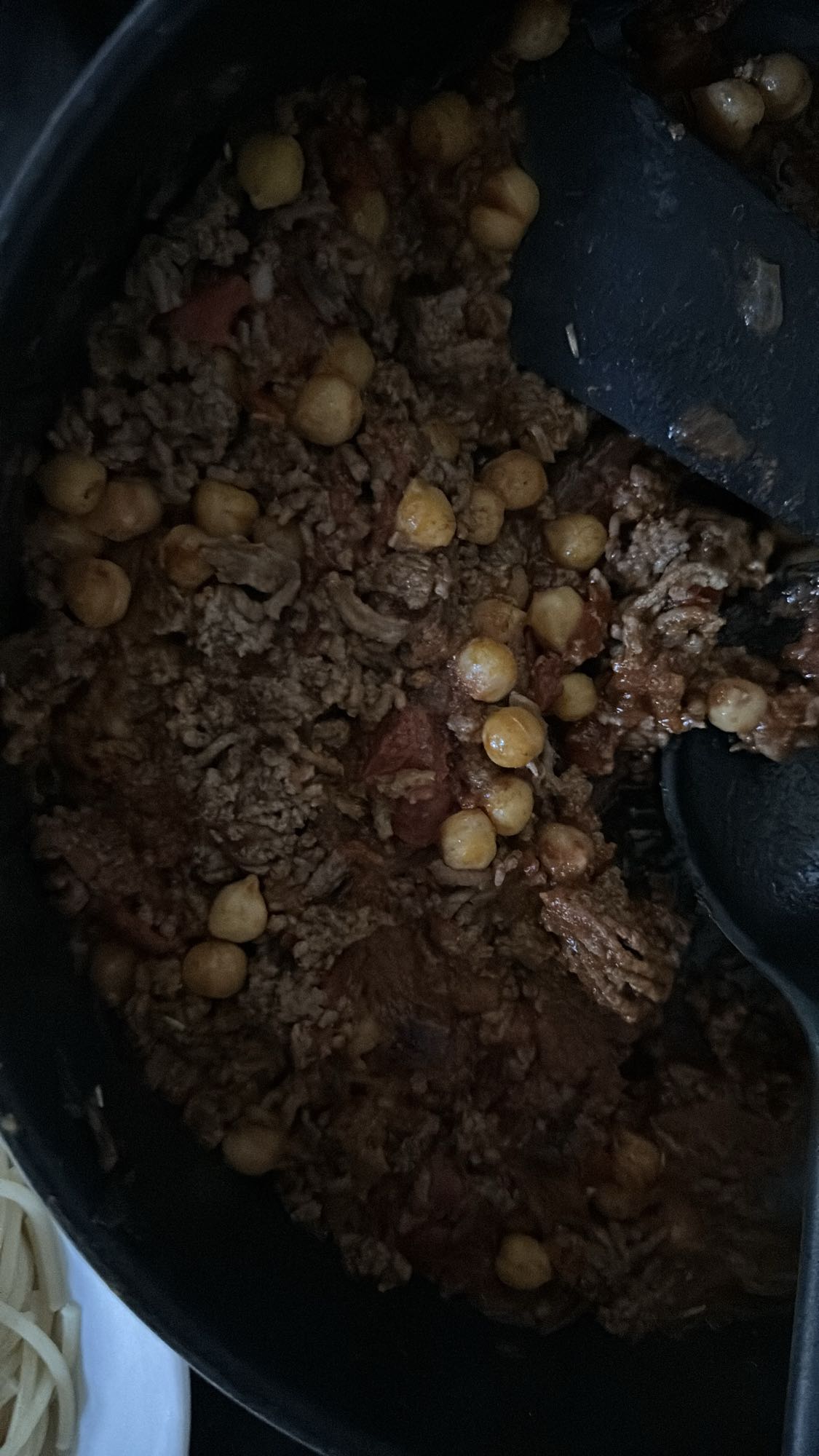 Köttfärs med kikärtor