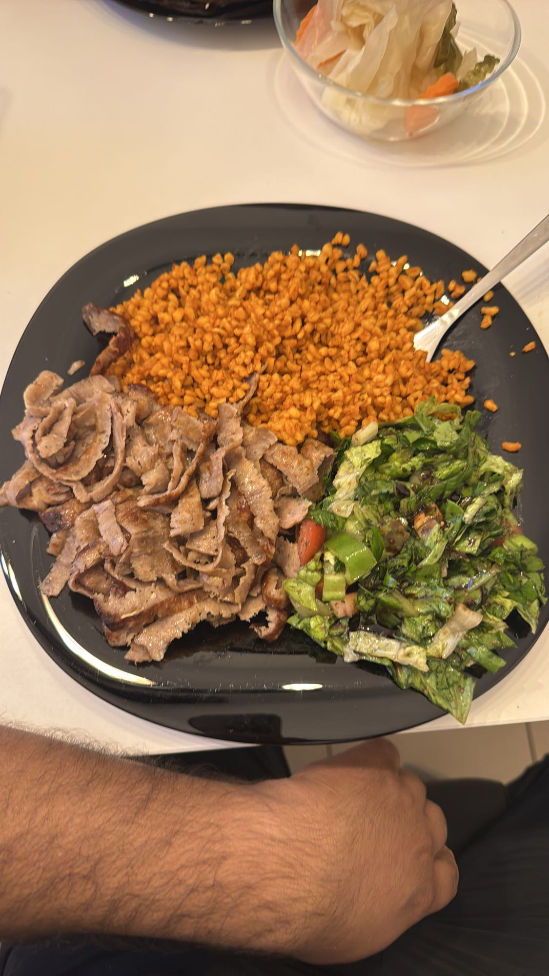 Döner-Bulgur-Teller